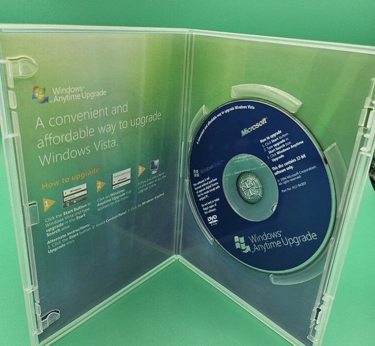 Microsoft Windows Vista Experience Anytime Upgrade Disc (32 Bit) DVD CD-ROM VTG