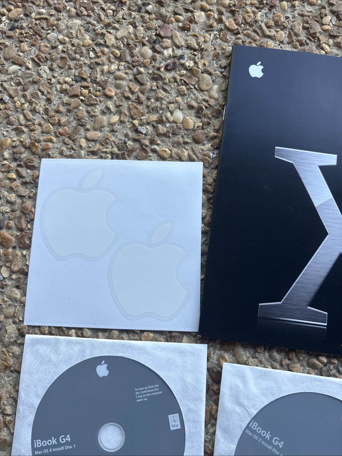 Apple iBook G4 Complete Restore Kit Mac OS X Panther Discs 1-4 10.3 AHT Manuals