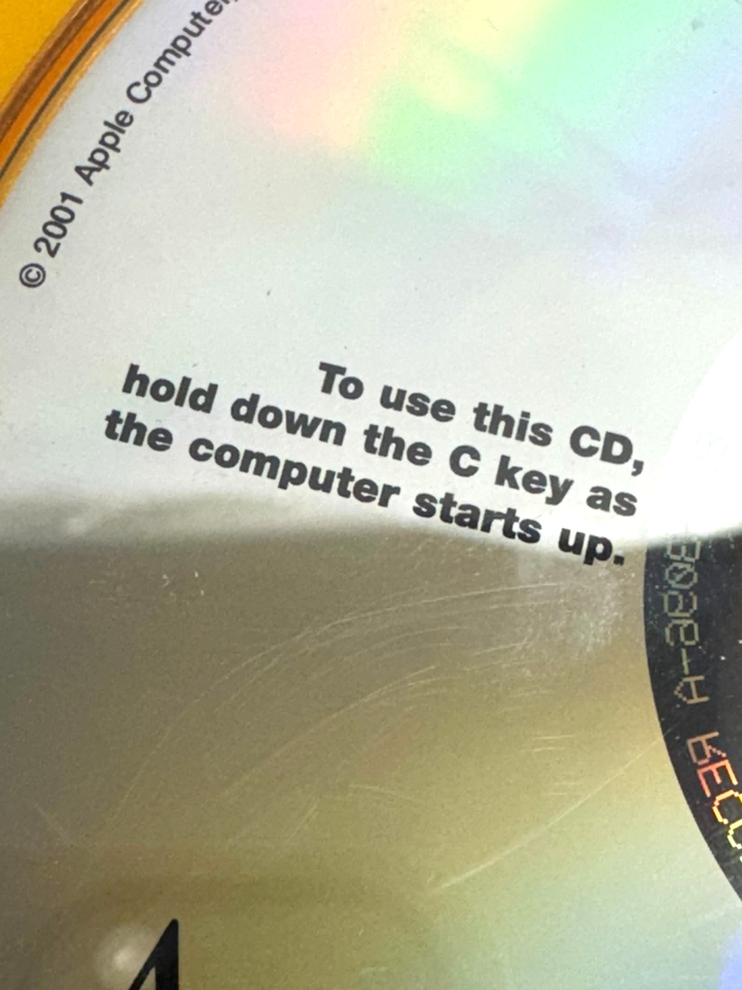 Vintage 2001 Apple iMac Hardware Test Diagnostic Disc CD SW version 1.1
