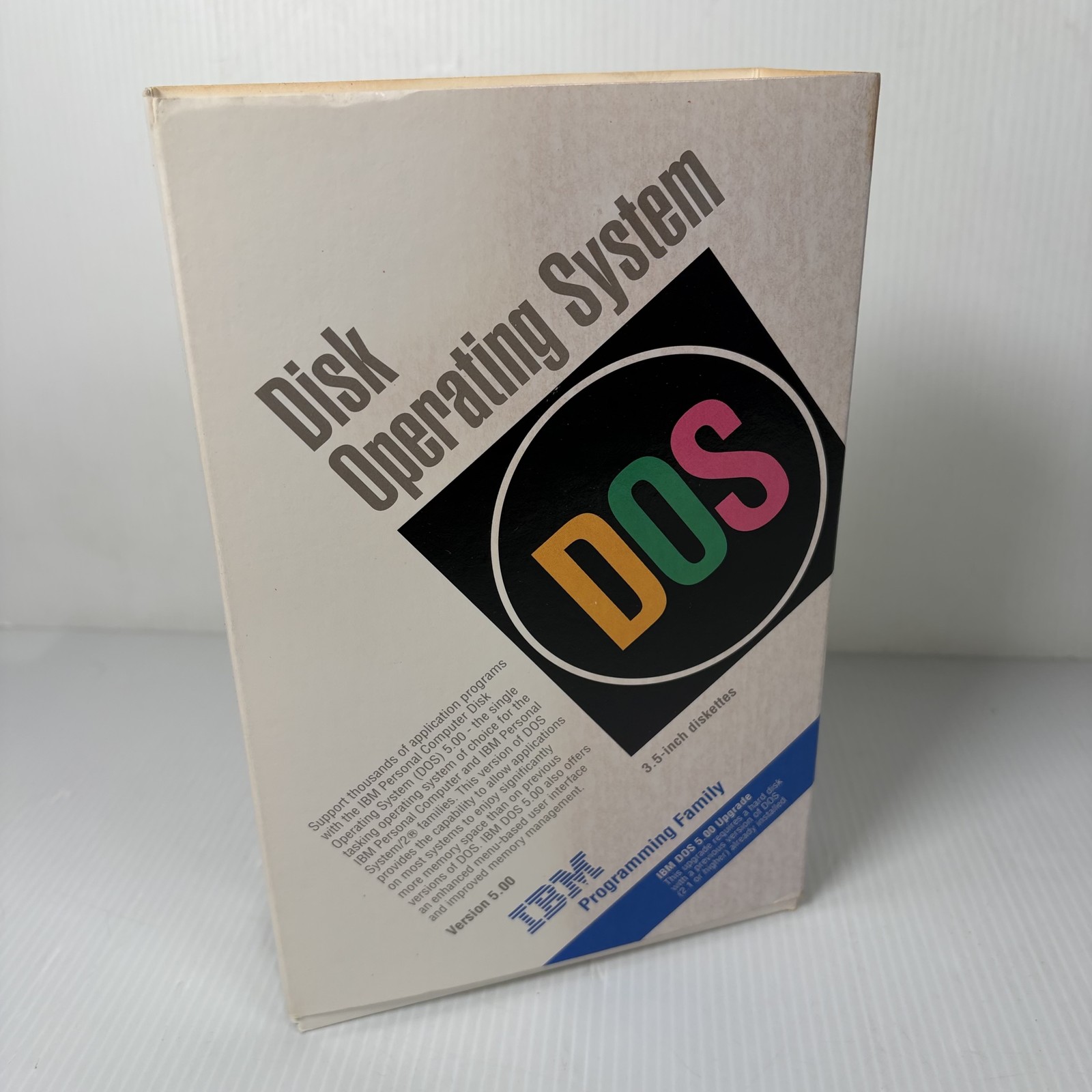Vintage IBM DOS 5.0 Upgrade Kit Disk Operating System Software 3.5″ Floppy Disks
