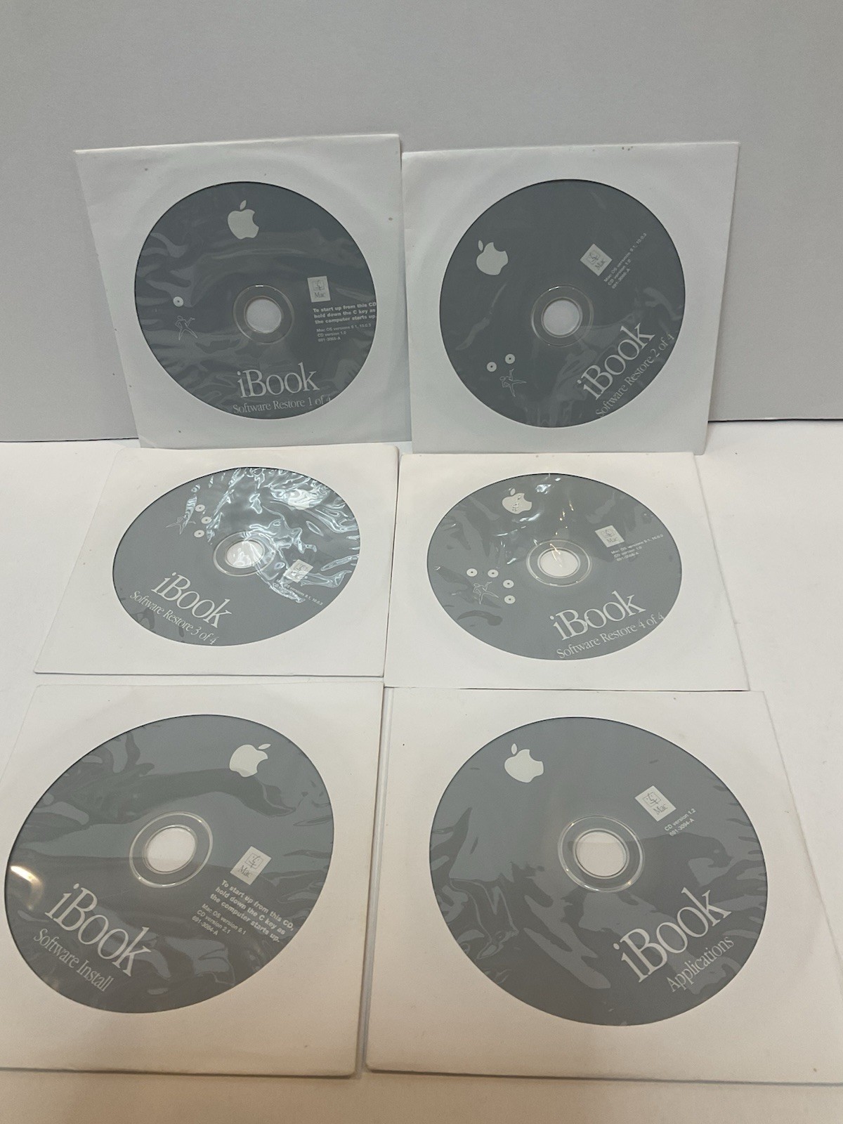 Apple iBook Mac OS Version 9.1 Install Applications & Restore CD’s OEM Retail
