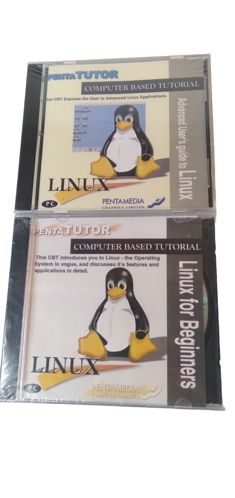 Linux Pentatutor Computer Tutorial CBT Advanced Linux Applications Vintage 2000