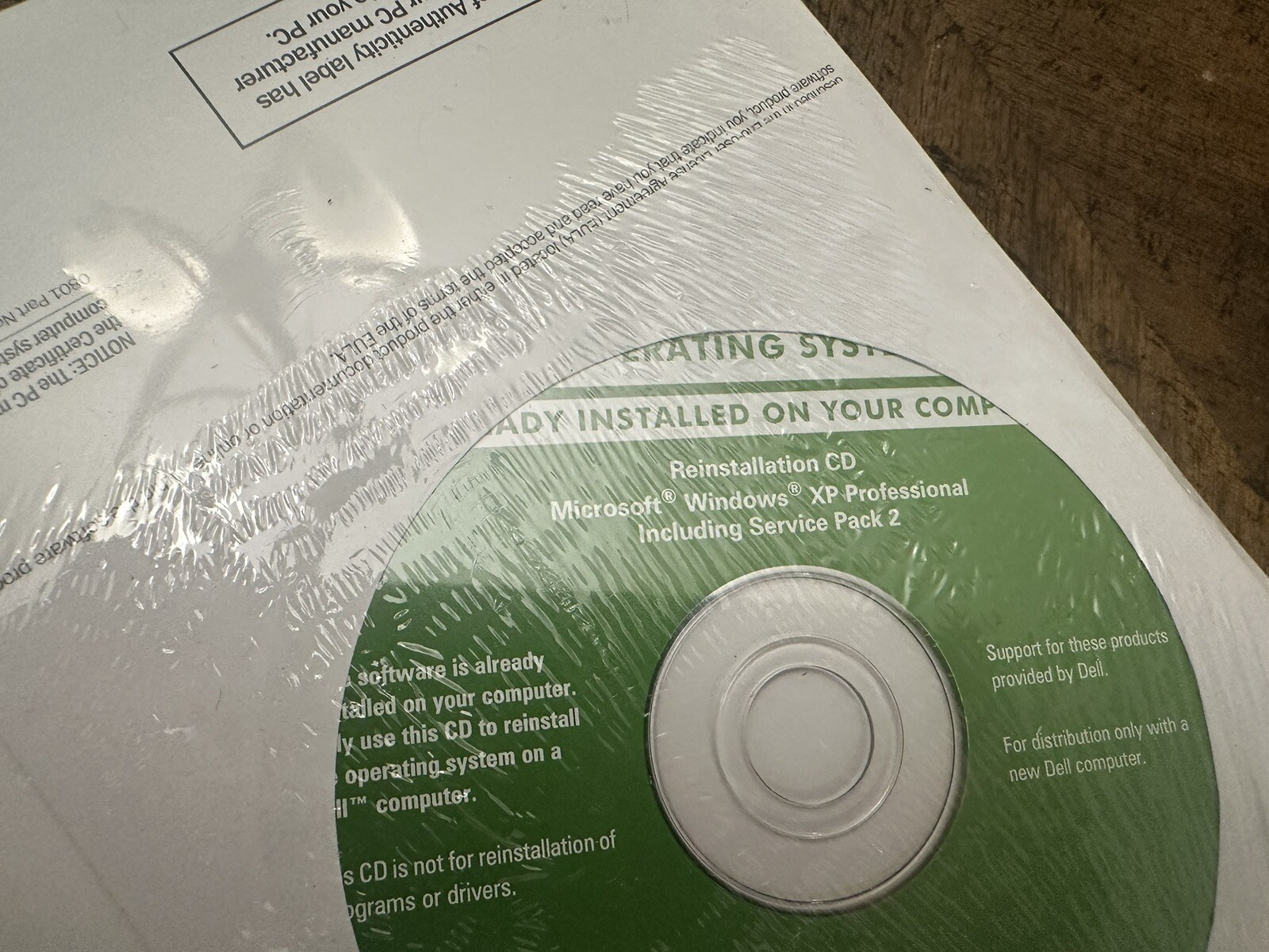 Microsoft Windows XP Professional Service Pack 2 Dell Reinstallation CD