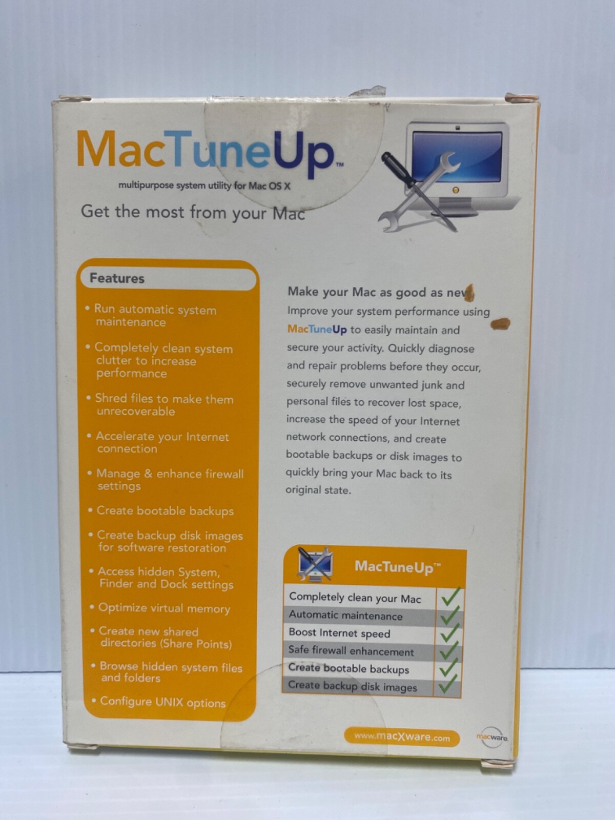 Lot of 3 MAC OS X Training Books + MAC TUNEUP (FC211-2Q877