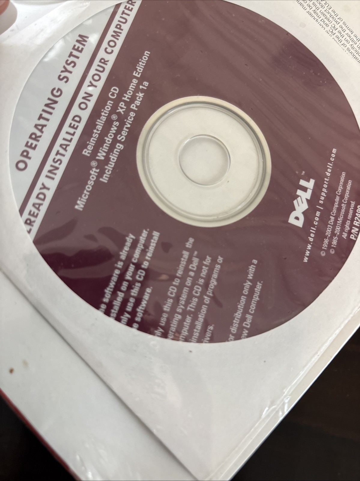 Microsoft Windows XP Home Edition with SP2 Reinstallation CD 2002 Dell NEW