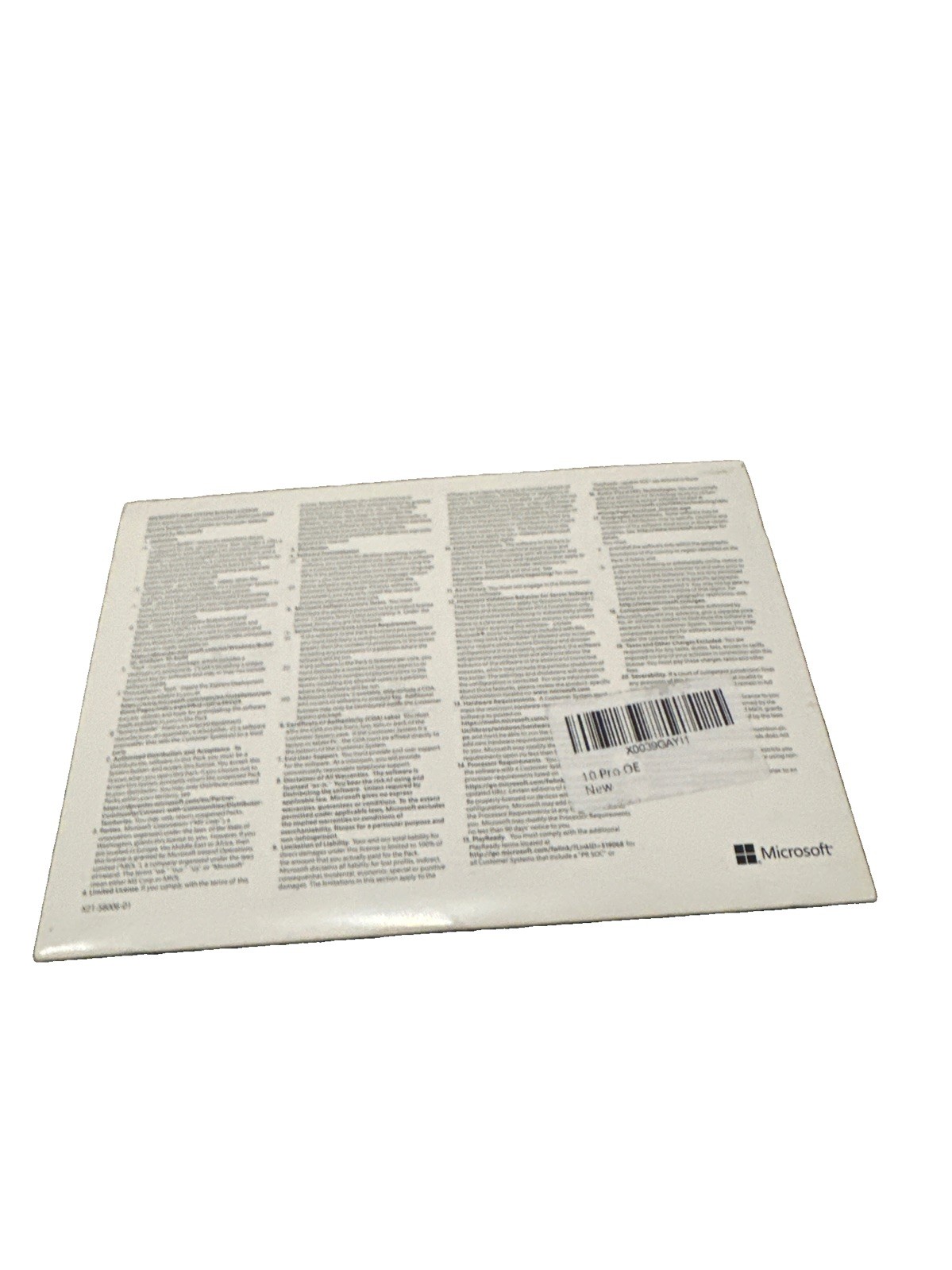Win 10 Home 64 bit DVD with Product License Key New