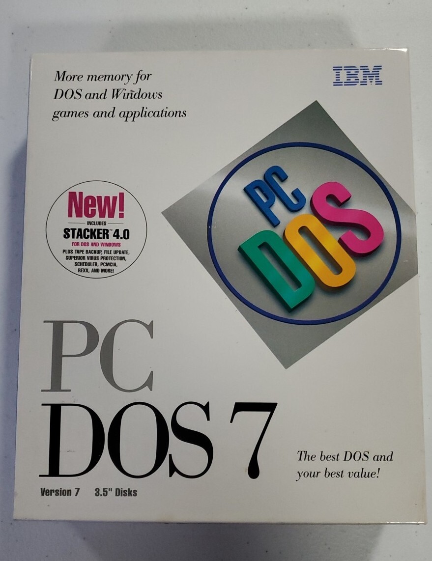 Vintage 1995 IBM PC DOS 7 Original Edition on 3.5″ HD Floppy Disks
