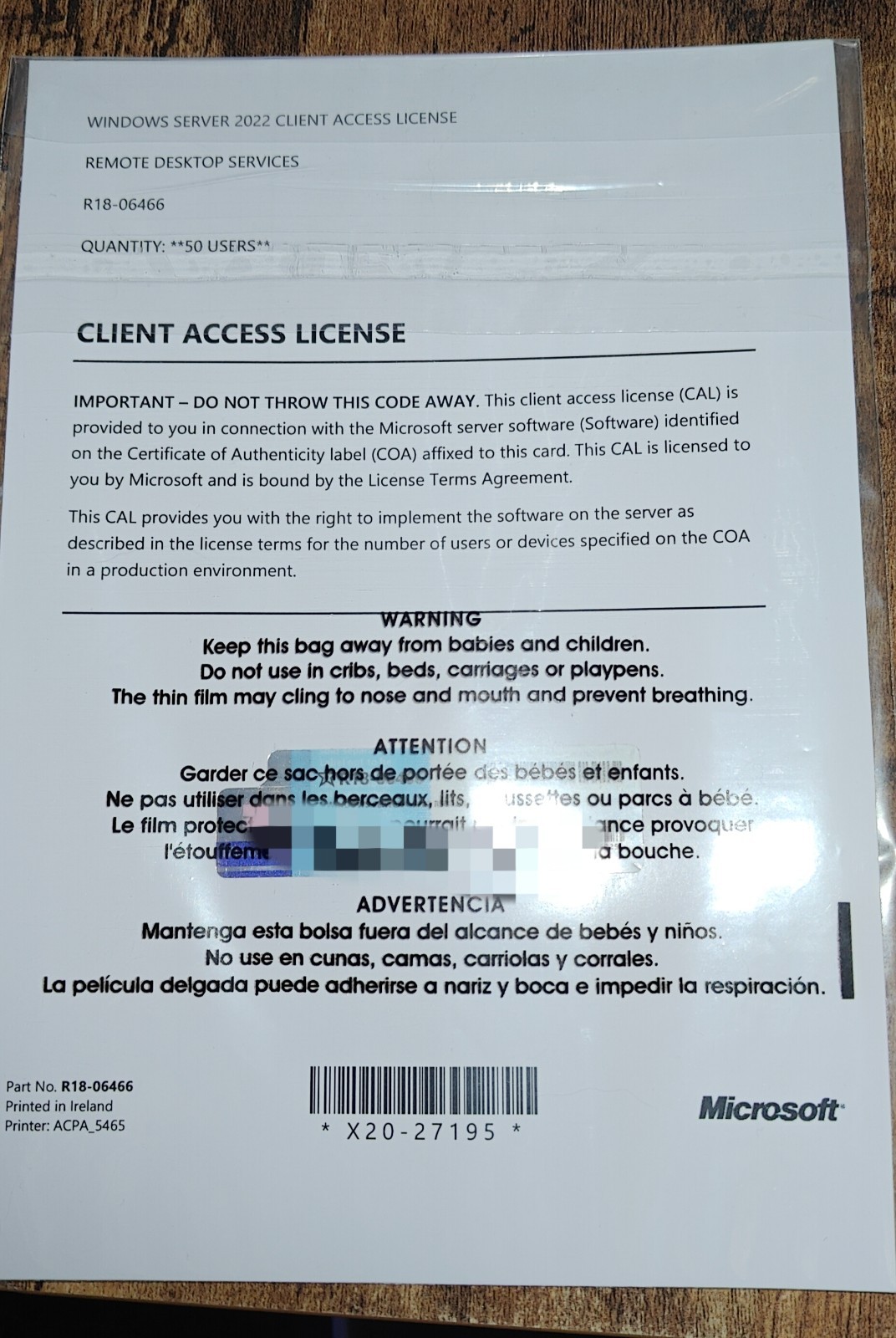 Microsoft Windows Server 2022 Datacenter – 24 Core (w/ 50 RDS CALs) (P71-09407)