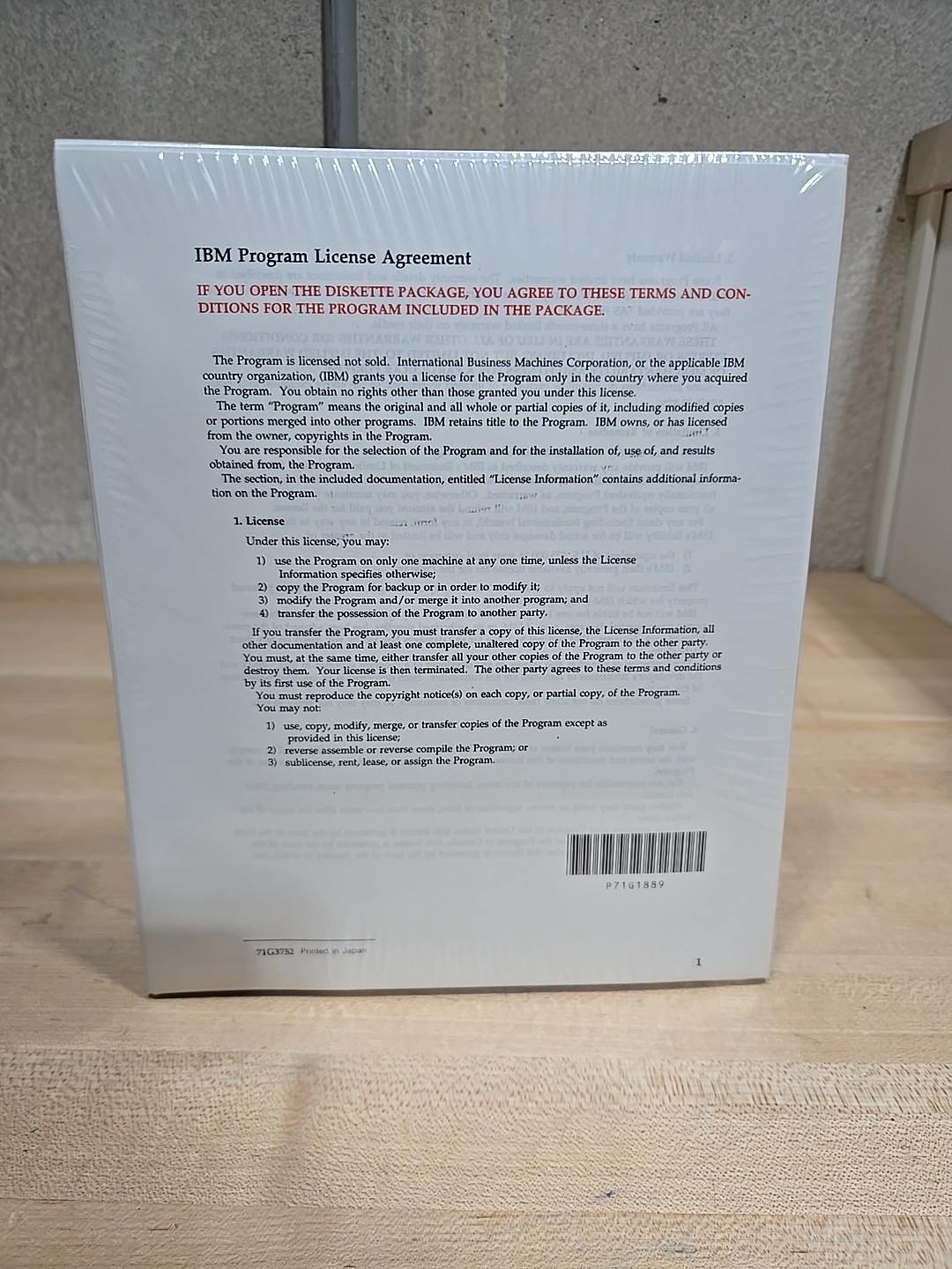 Vintage Sealed 80s IBM Disk Operating System Version 6 3.5″ Diskettes NEW