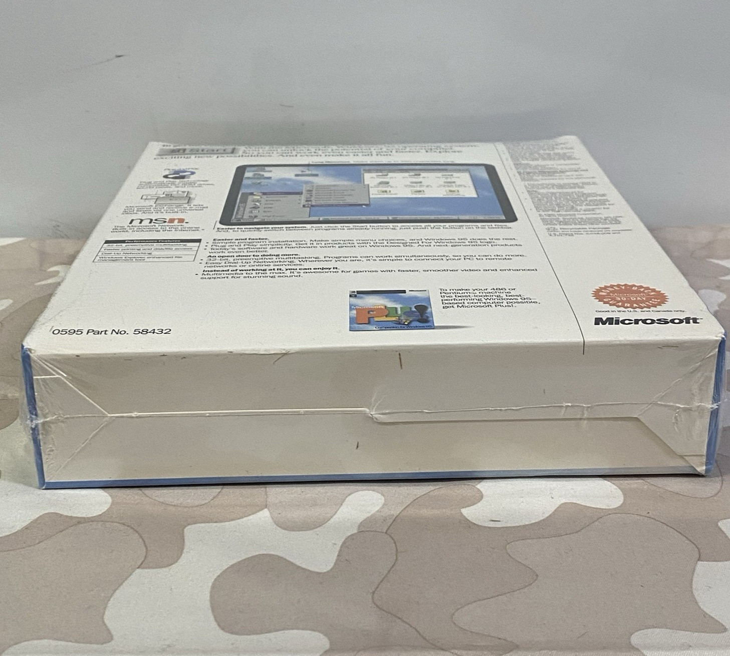 Microsoft Windows 95 Upgrade 3.5 Floppy SEALED Promo Sample Vintage 1995 Sealed