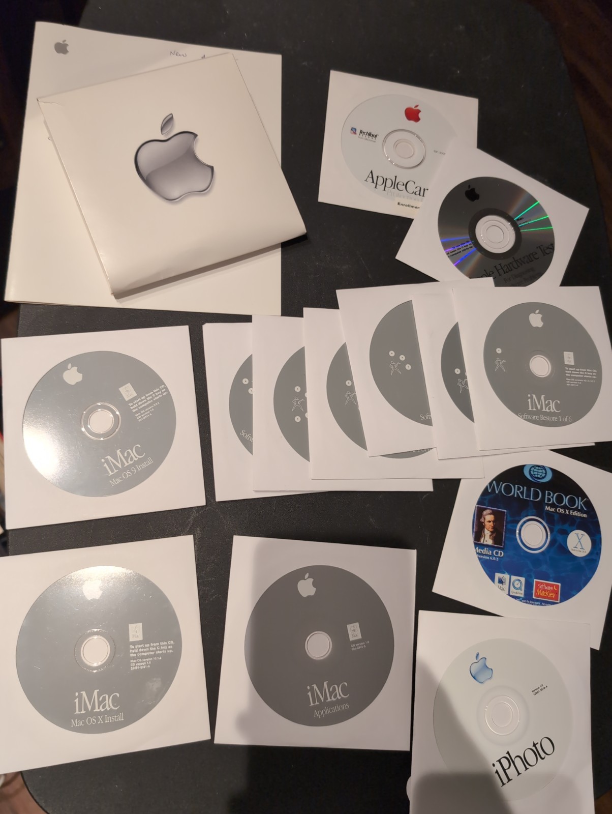 Vintage Apple iMac Software Restore Install CD Disc Lot Mac OS X 10.1.2