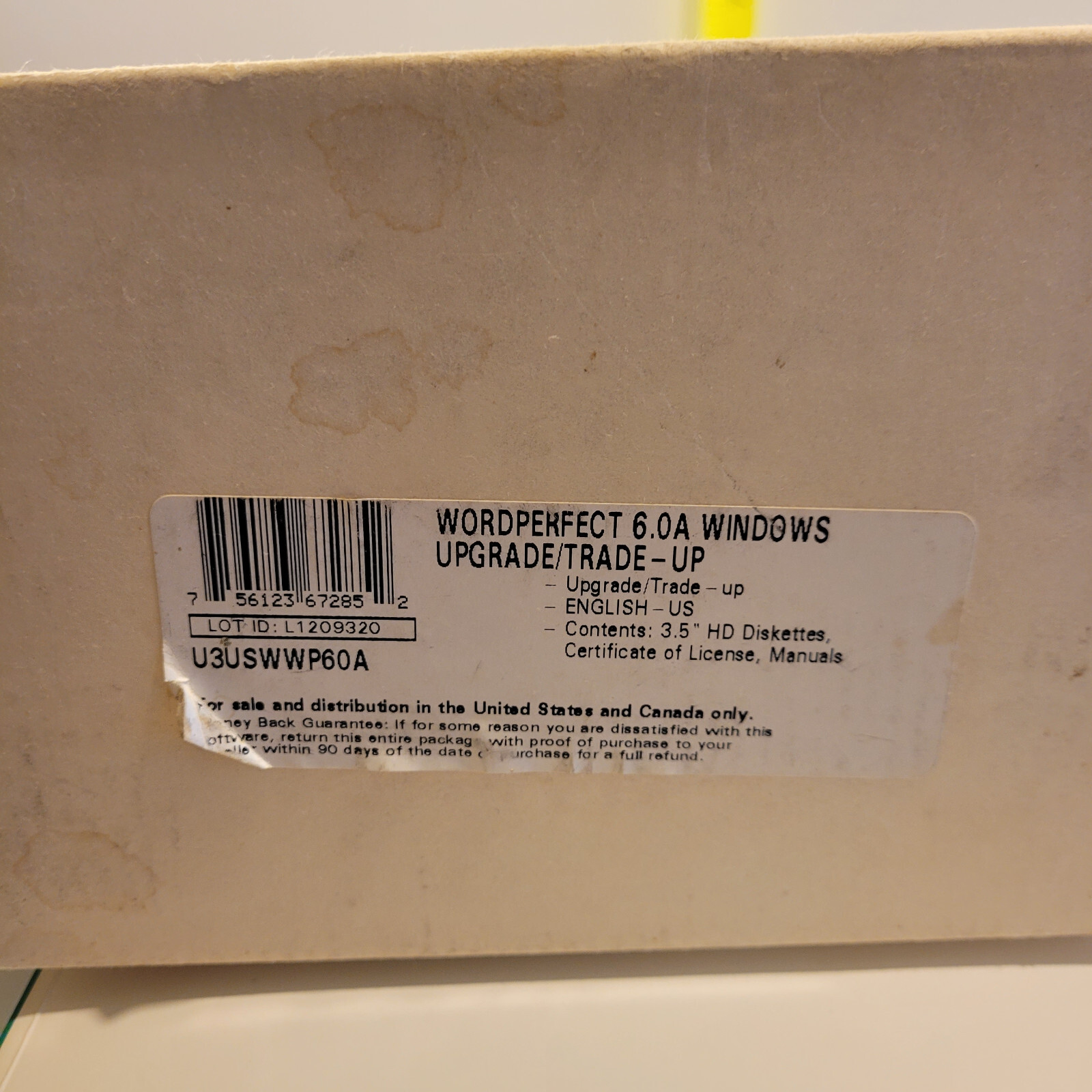 Vintage WordPerfect Version 6.0 Windows System Upgrade & Competitive Trade-up