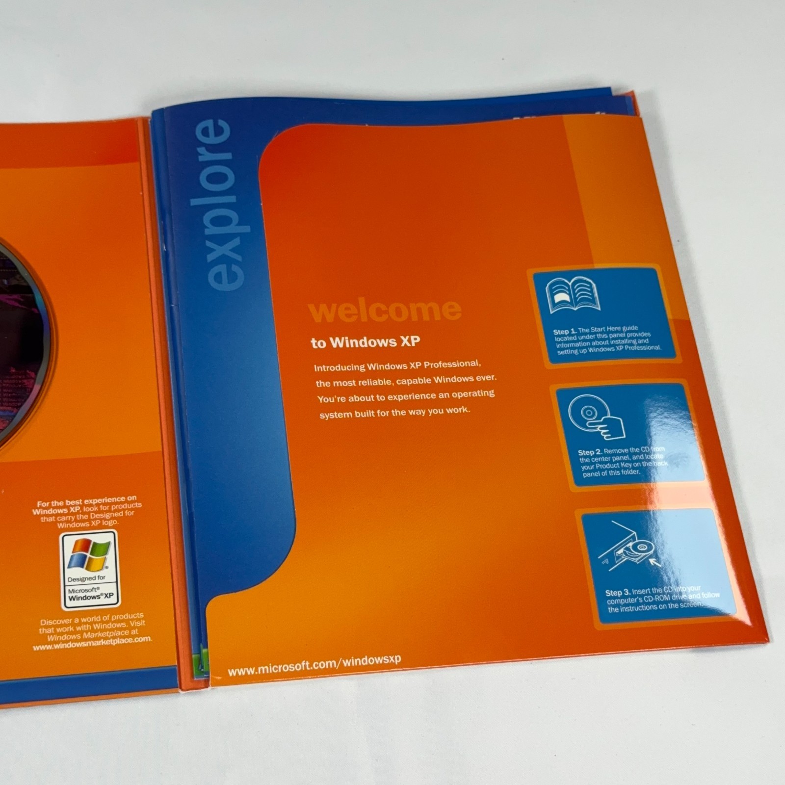 Microsoft Windows XP Professional Upgrade SP2 2002 Big Box CD Product Key CIB