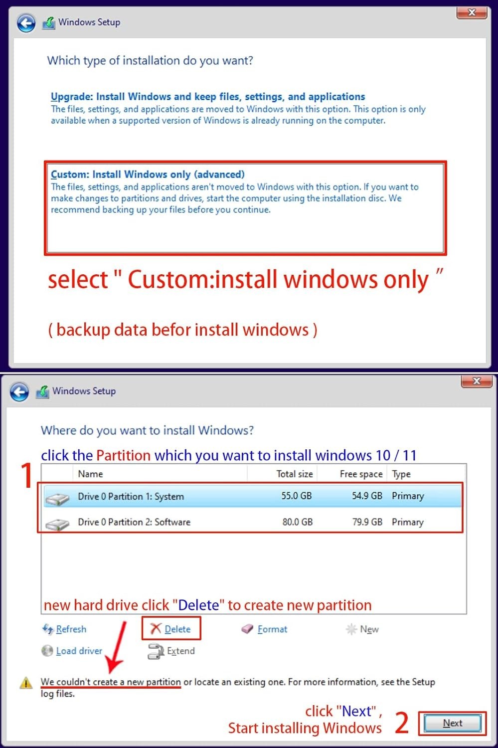 Effortless Windows Recovery: 64GB USB 3.2 Drive with Network Drivers Included