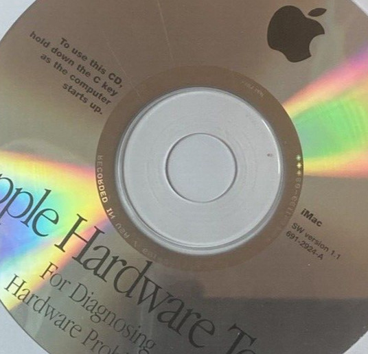 Apple Hardware Test Software CD Disc for iMac SW Version 1.1
