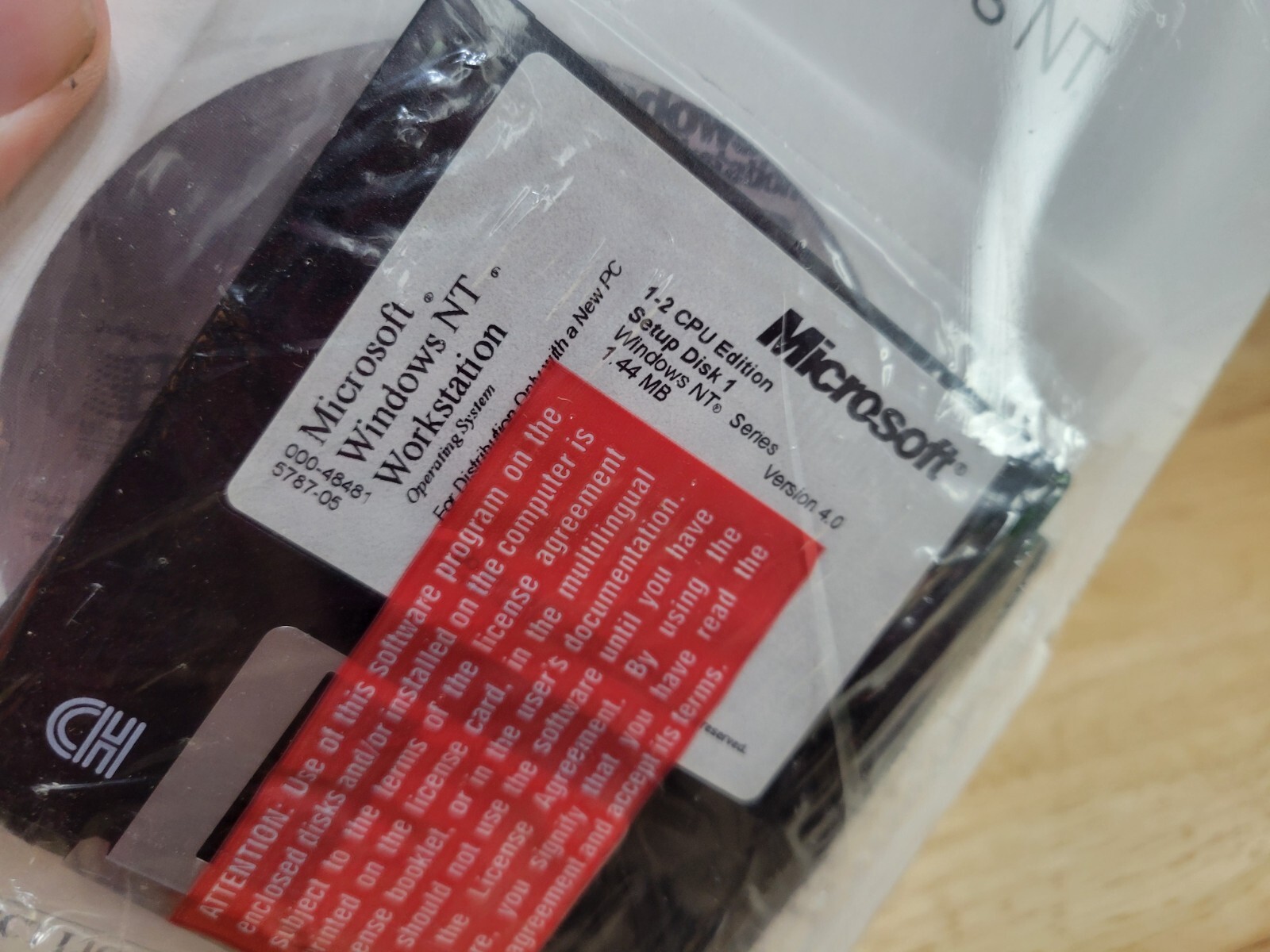 Microsoft Windows NT 4.0 Workstation 1-2 CPU Edition 3.5″ Floppy Setup Disks New