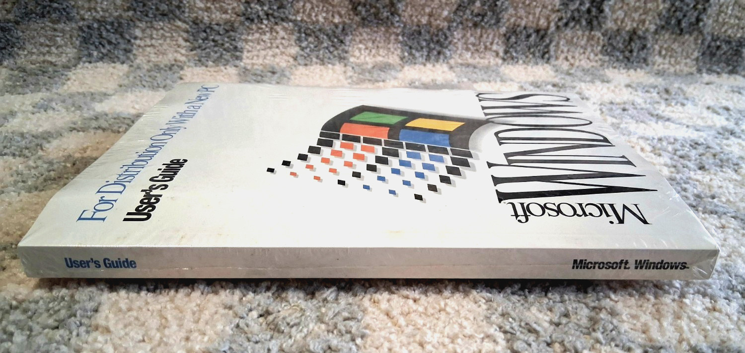 1993 Microsoft Windows 3.1 User Guide, Six Floppy Disks & COA, Sealed in Package