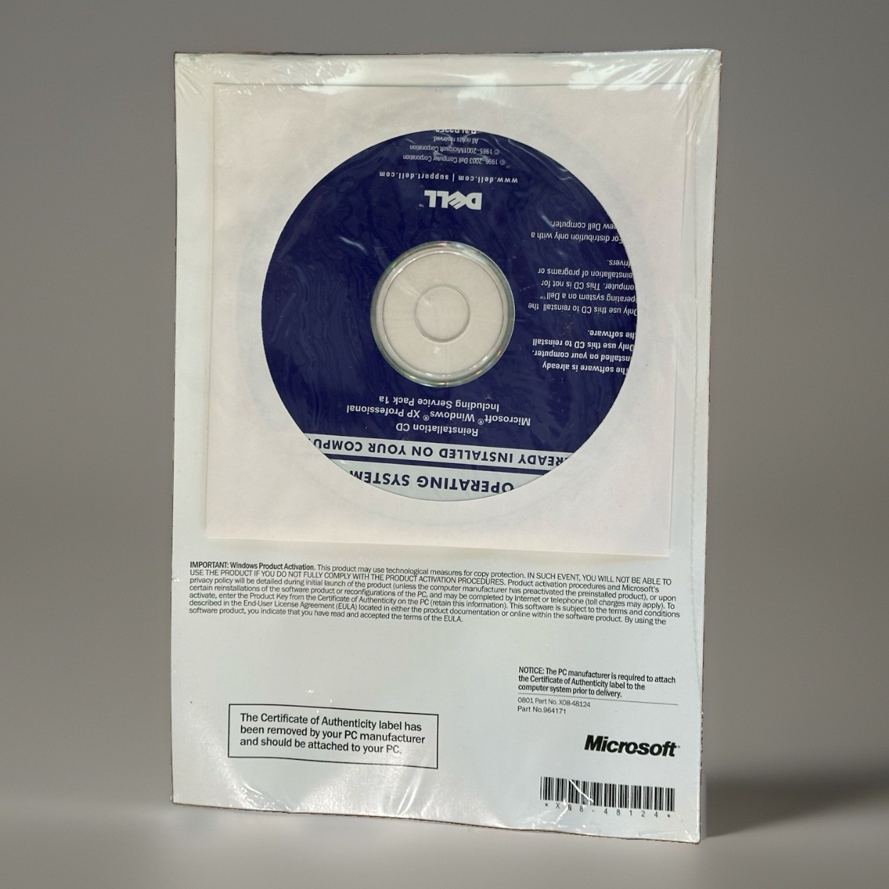 *Lot of 5* Microsoft Windows XP Professional Version 2002 OEM Software For Dell