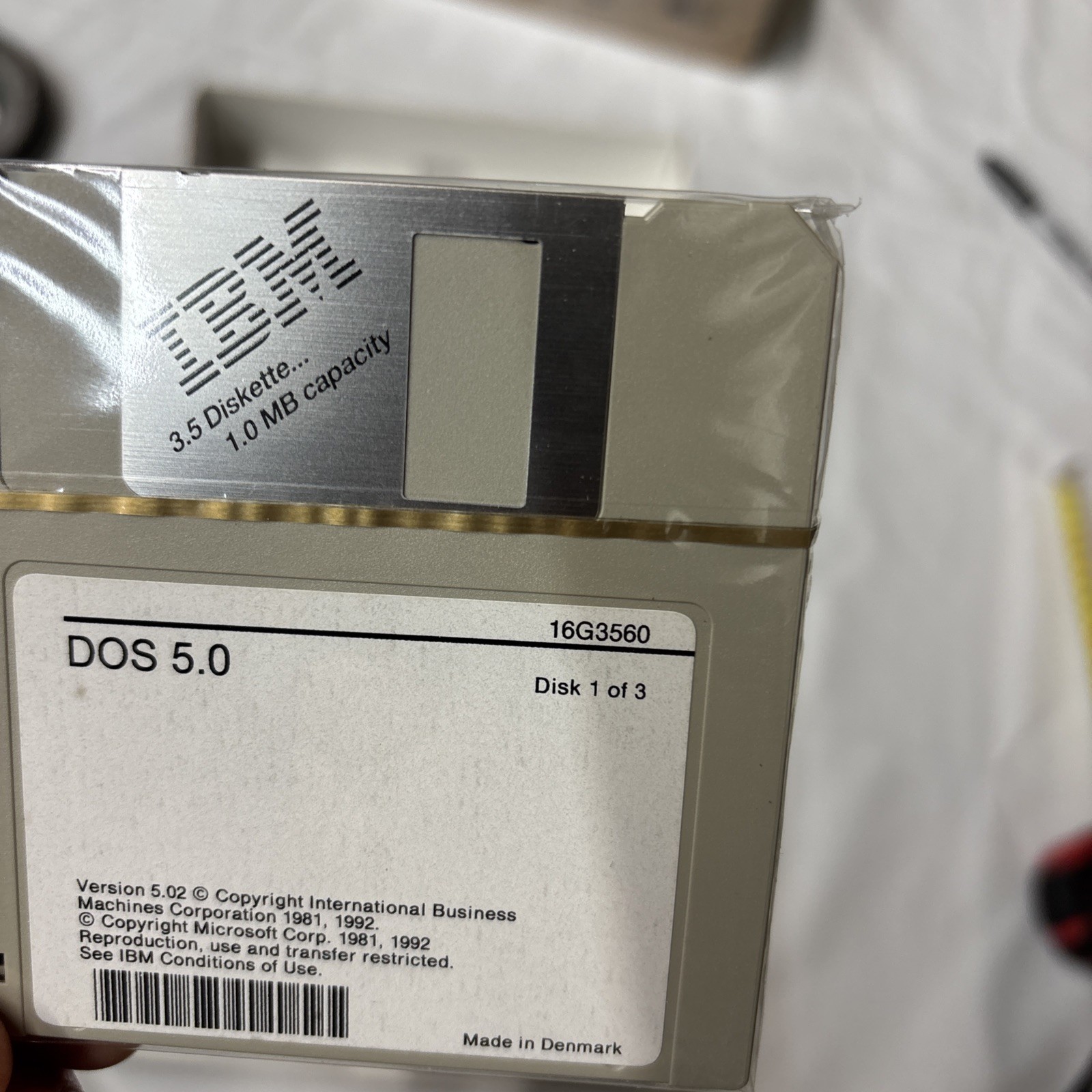 MS DOS 5.0 IBM 3,5″ HD IBM and Compatibles (1992)