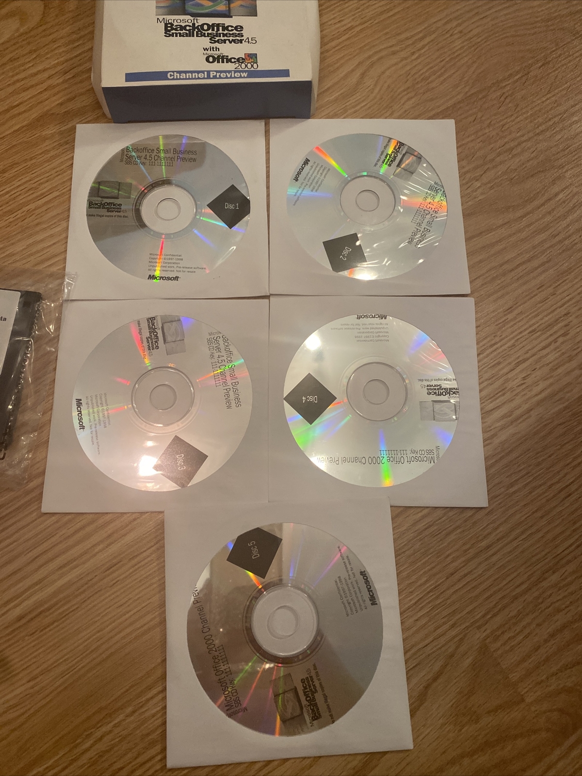 Microsoft back office small business server 4.5 channel preview Super Rare New