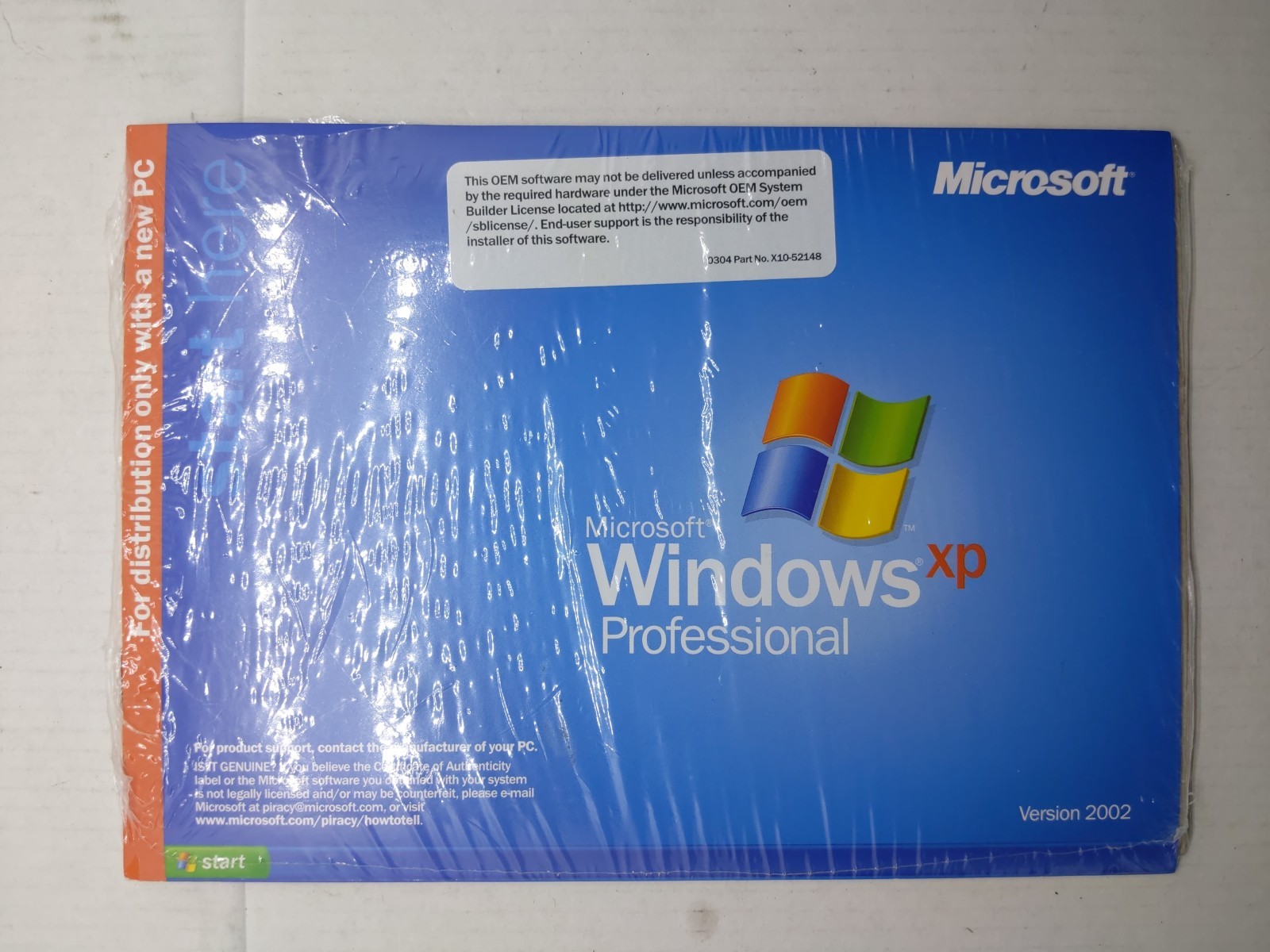 MICROSOFT WINDOWS XP PROFESSIONAL with SP2 with PRODUCT KEY – SEALED