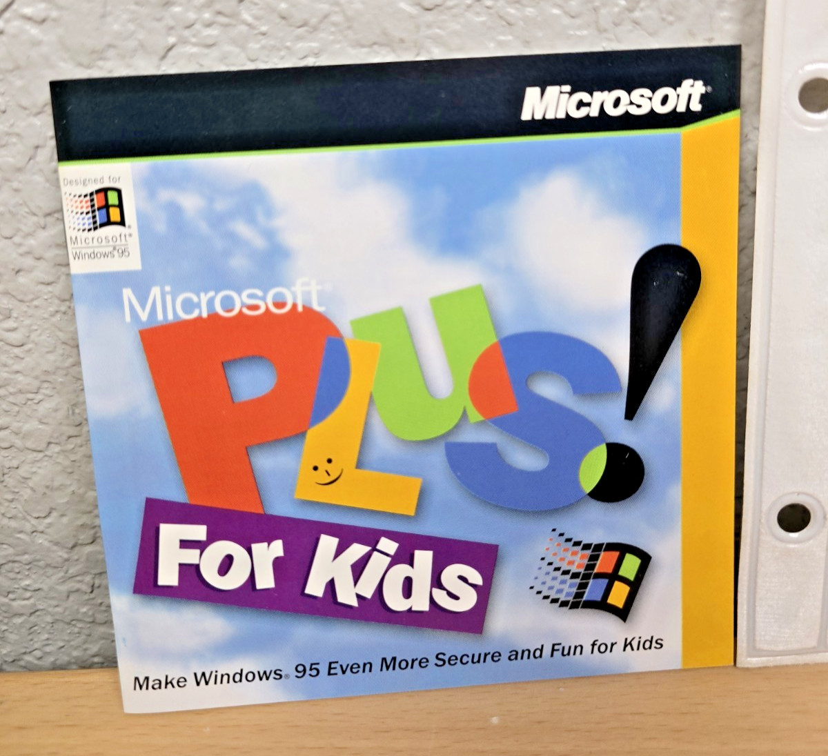 Microsoft Plus! For Kids – Windows 95 – 1997 – w/Manual – NEW CLEAN DISC!