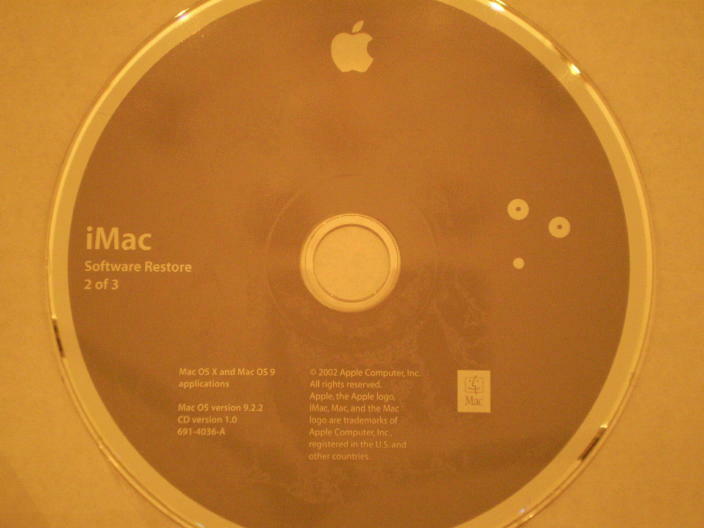 Apple Macintosh iMac (2002) Software Media Pack 603-1732 – 6 CD’s