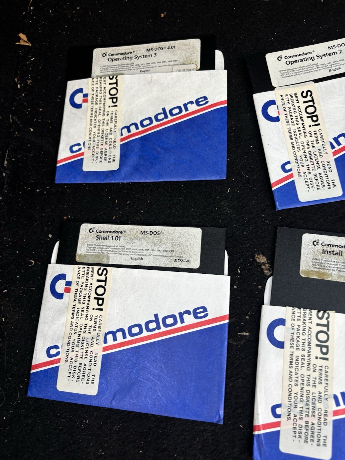 Commodore Amiga MS-DOS 4.01 Operating System 1-3 Shell 1.01 Install Select Disks