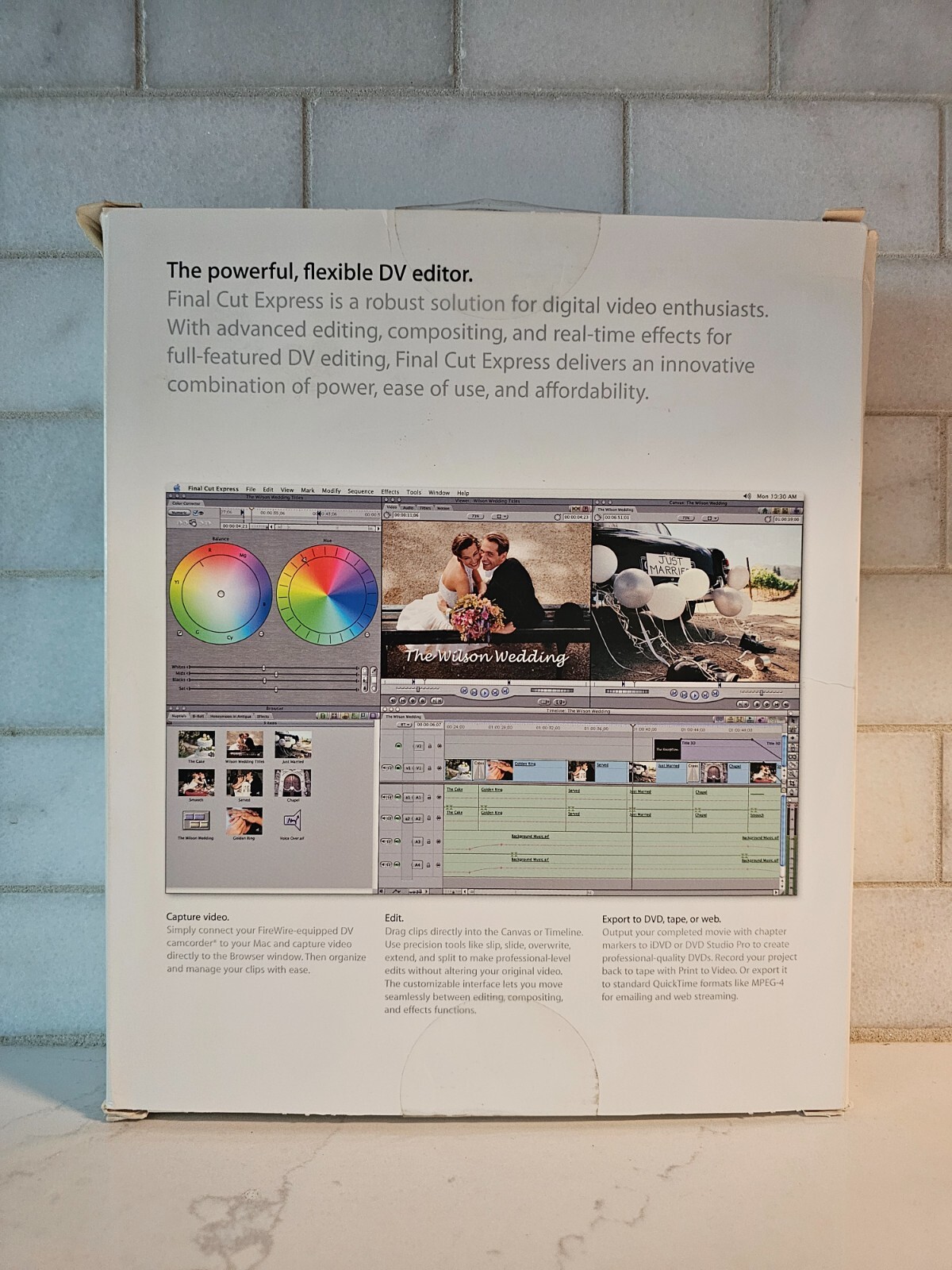 Vintage Apple Macintosh Final Cut Express 2 Upgrade Video Editing Software