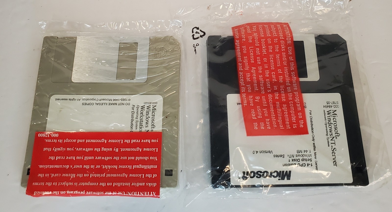Microsoft Windows NT Server & NT Workstation Ver 4.0 Floppy Disks – OEM SEALED
