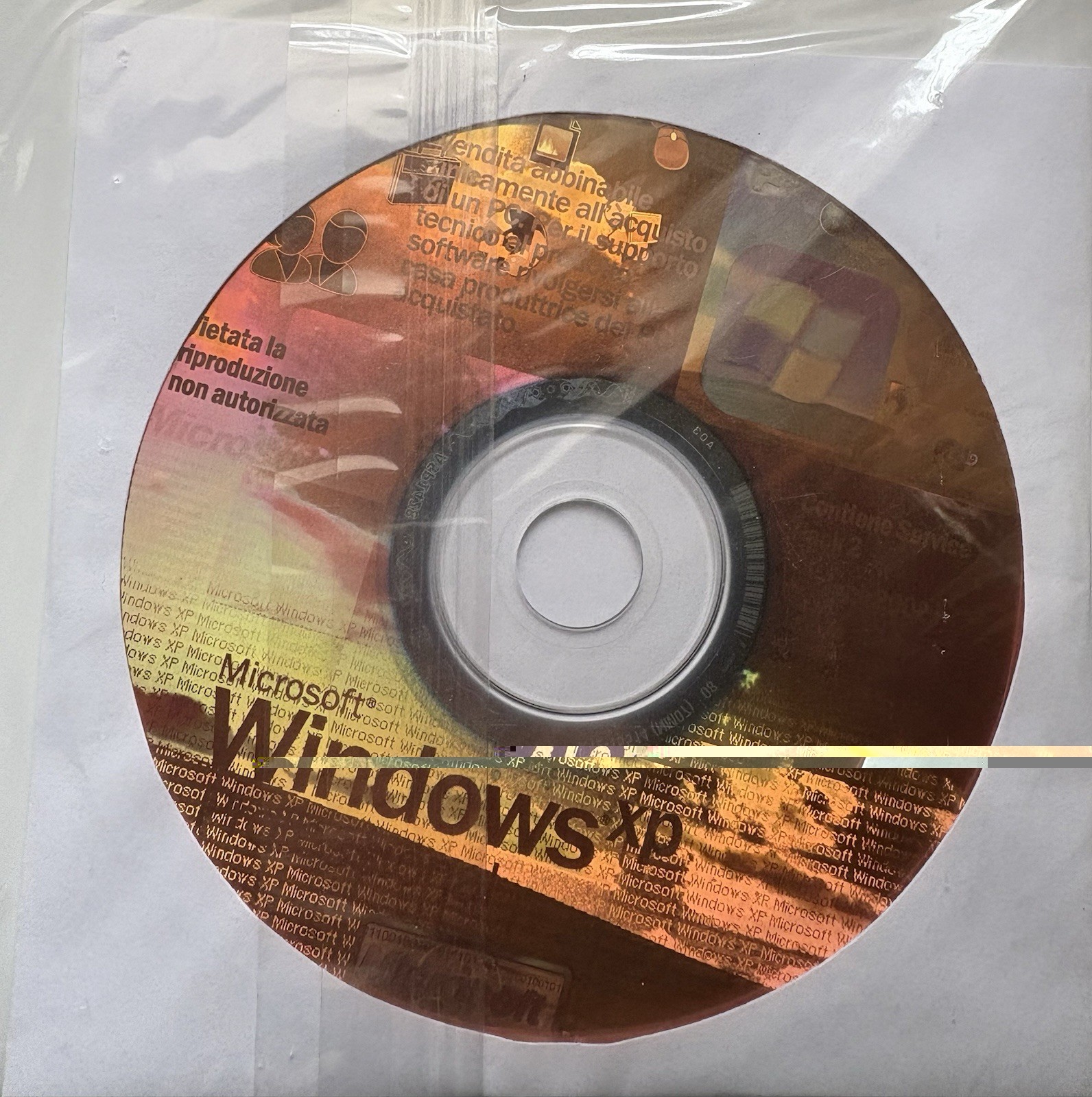 Microsoft Windows Xp Professional sp2 recovery cd + sealed license sticker