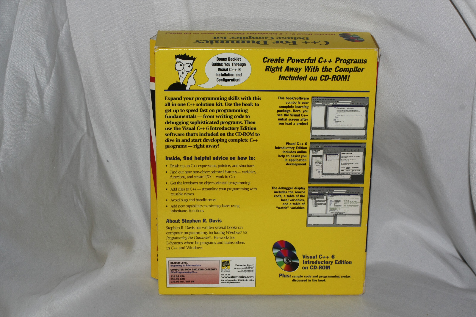 C++ For Dummies Deluxe Compiler Kit Microsoft Visual C++ 6 Introductory Edition