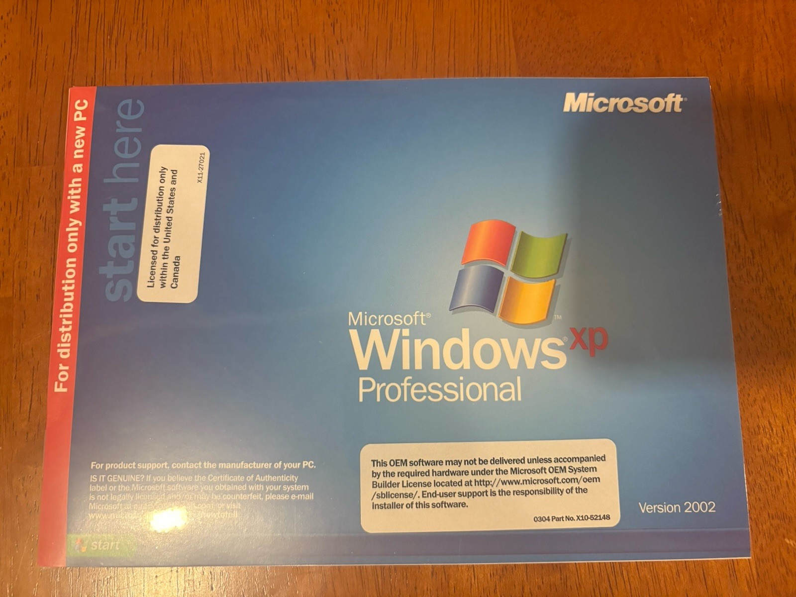 Microsoft Windows Professional w SP2 OEM SOFTWARE *FACTORY SEALED*