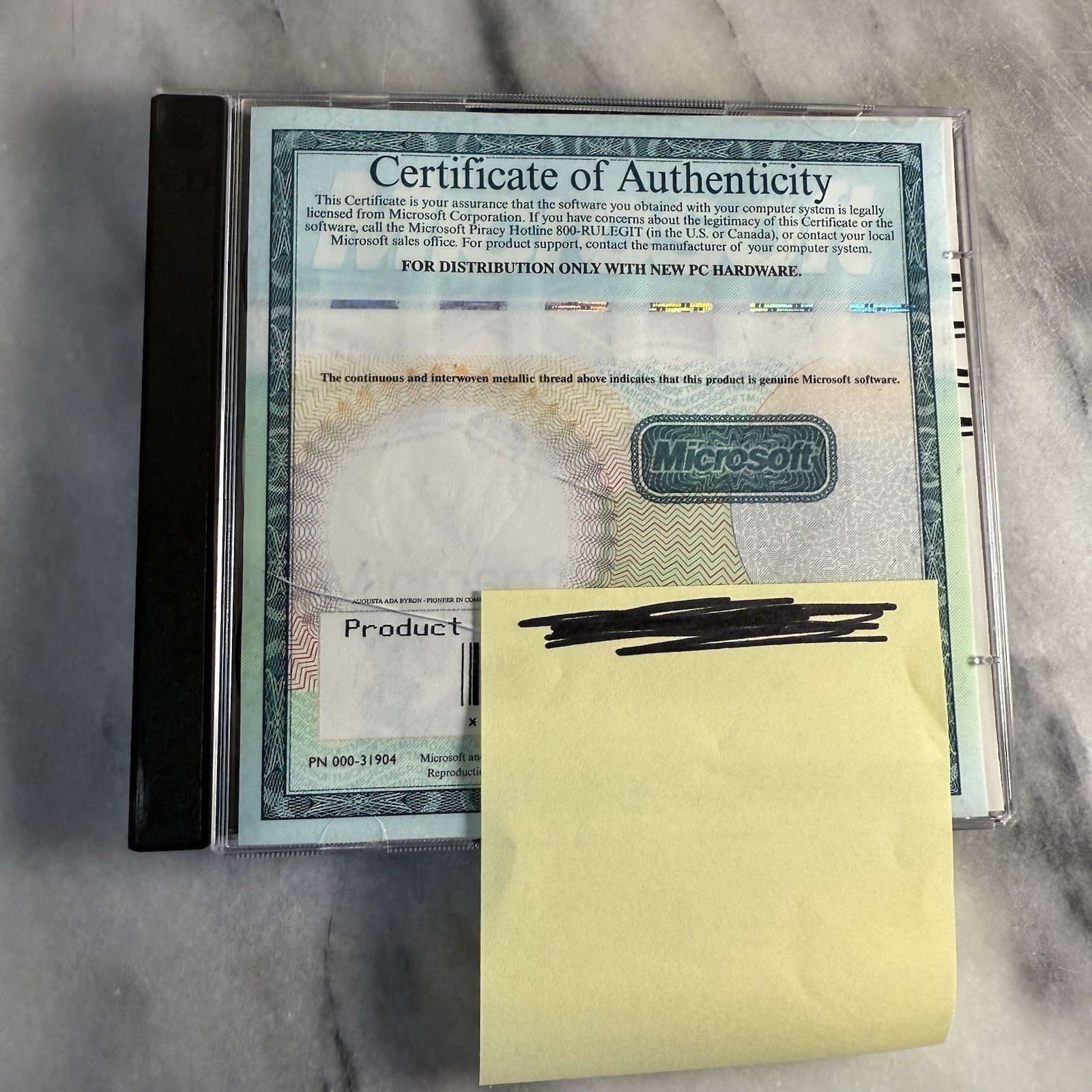 COA/CD KEY/Disk Microsoft Windows NT Server 4.0 with Product Key and Service Pck