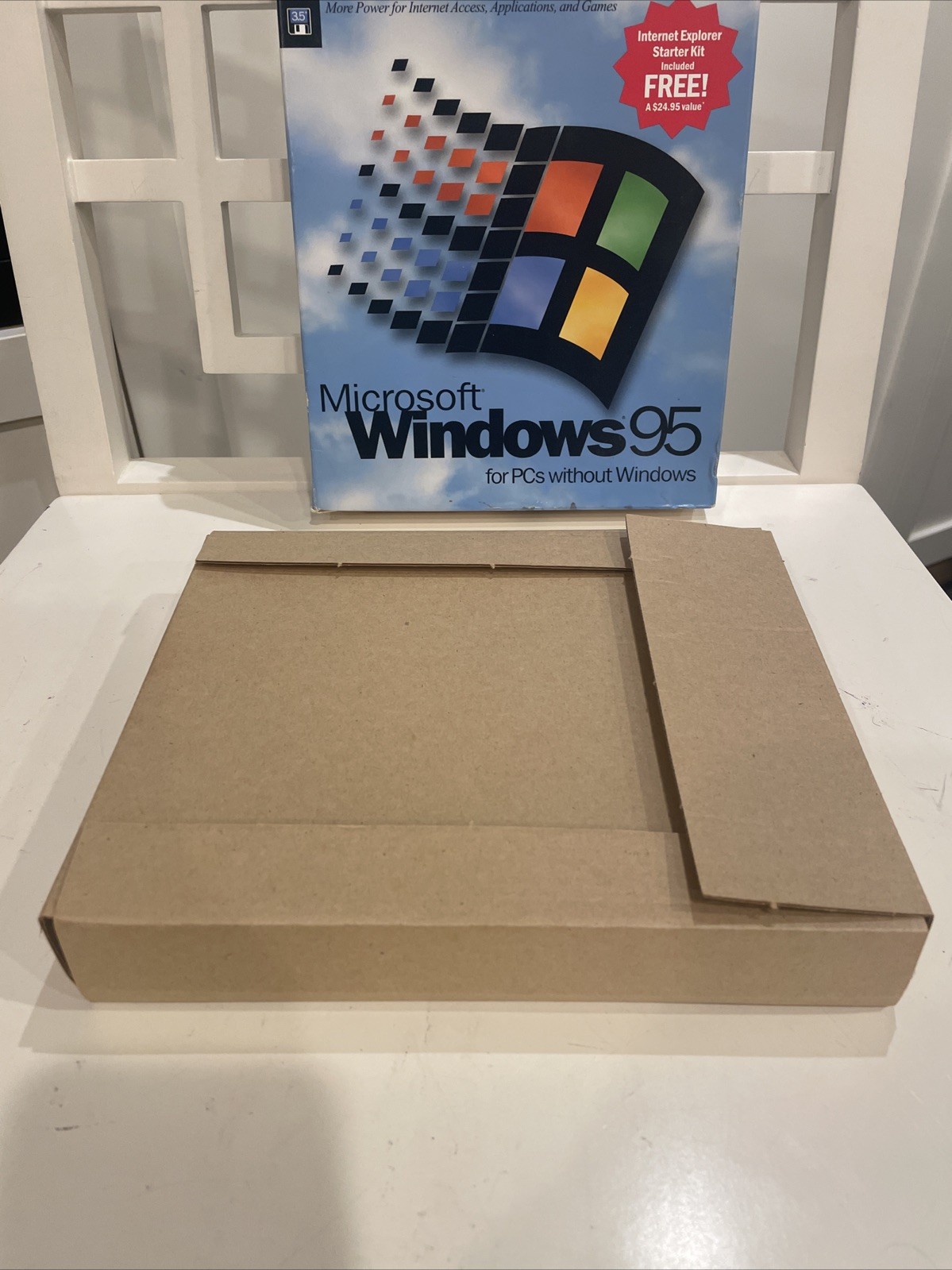New Microsoft Windows 95 OS 3.5″ Floppy MS-DOS PCs RARE 1996 US Int Expl Kit N/c