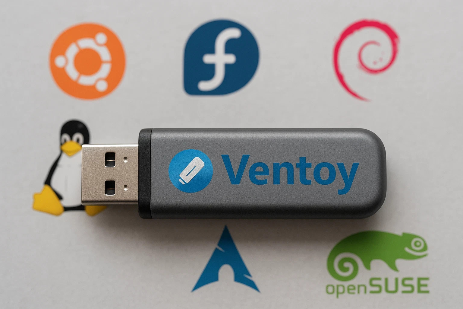 32GB USB Flash Drive with Ventoy – Multiboot Install Linux and Other Bootable ISO