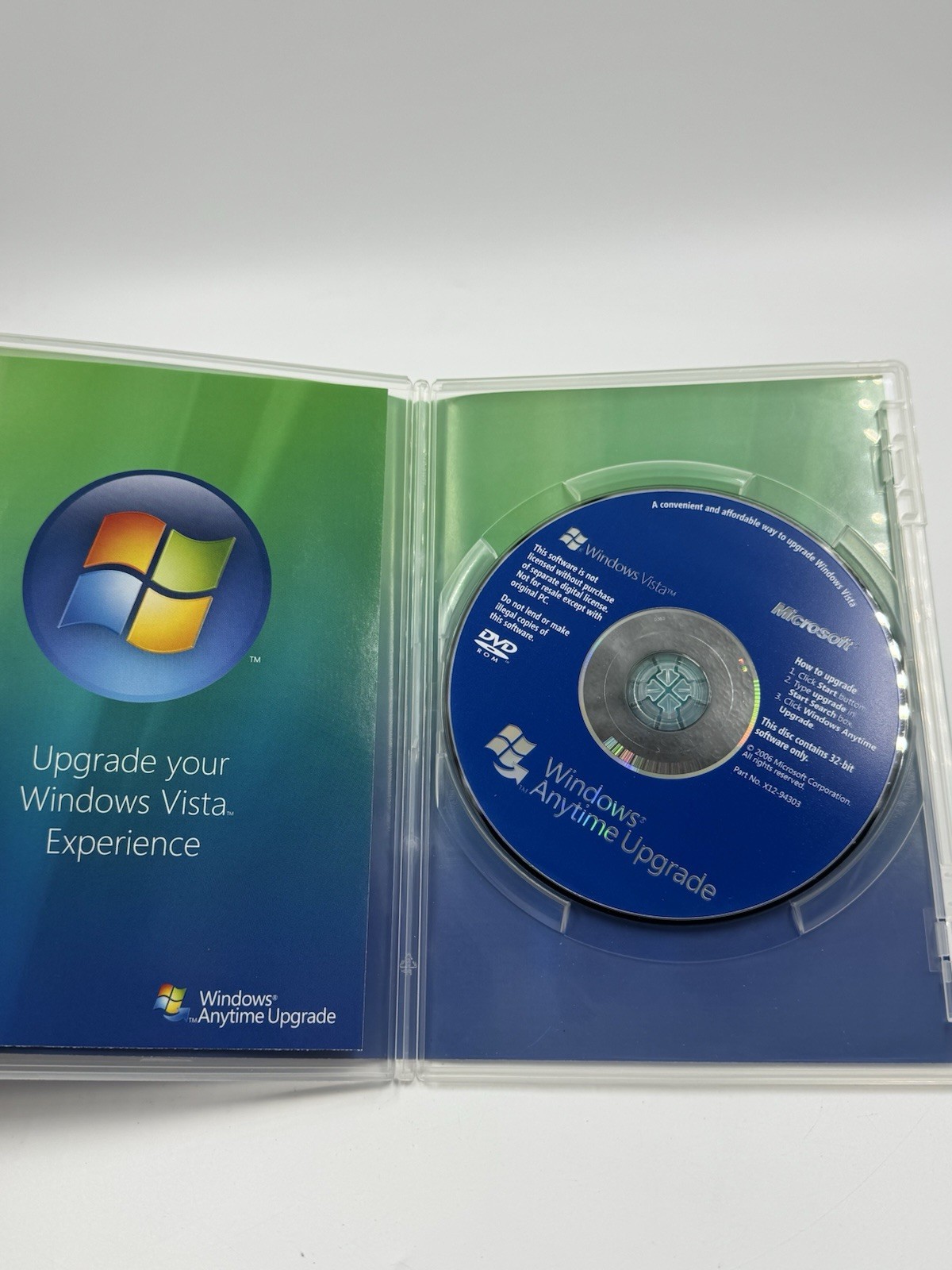 Microsoft Windows Vista Anytime Upgrade Diisc 32-Bit