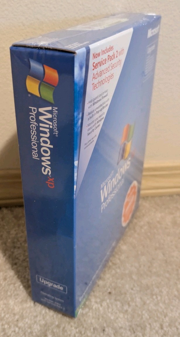 Microsoft Windows XP Professional Upgrade SEALED RETAIL BOX Service pack 2 SP2