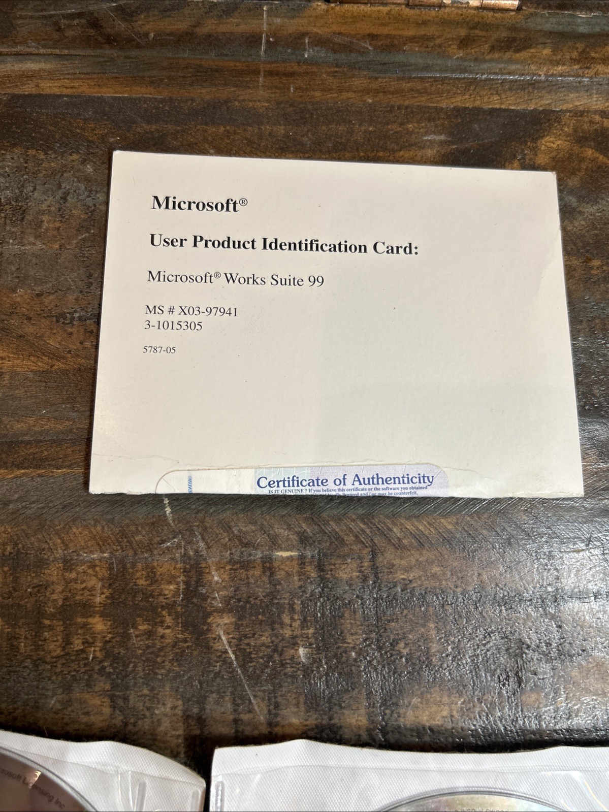 Microsoft Works Suite 99 99 Disc Only PC CD ROM All 4 Disc Complete