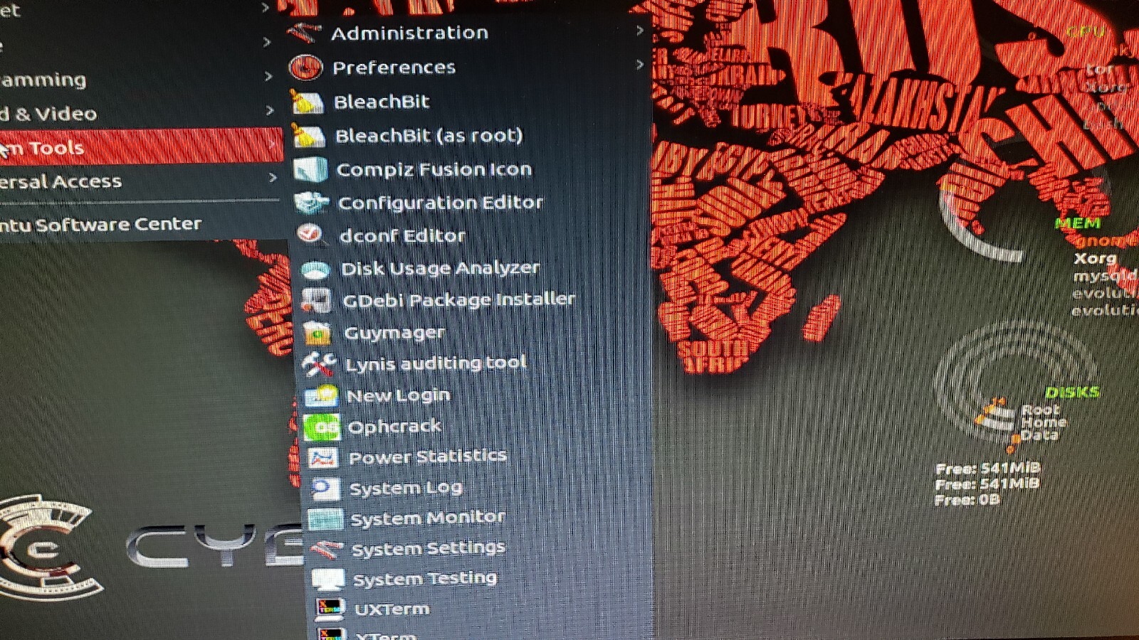 CYBORG CyborgHawk Linux v-1.1 x86_64-bit Pen testing & Security OS