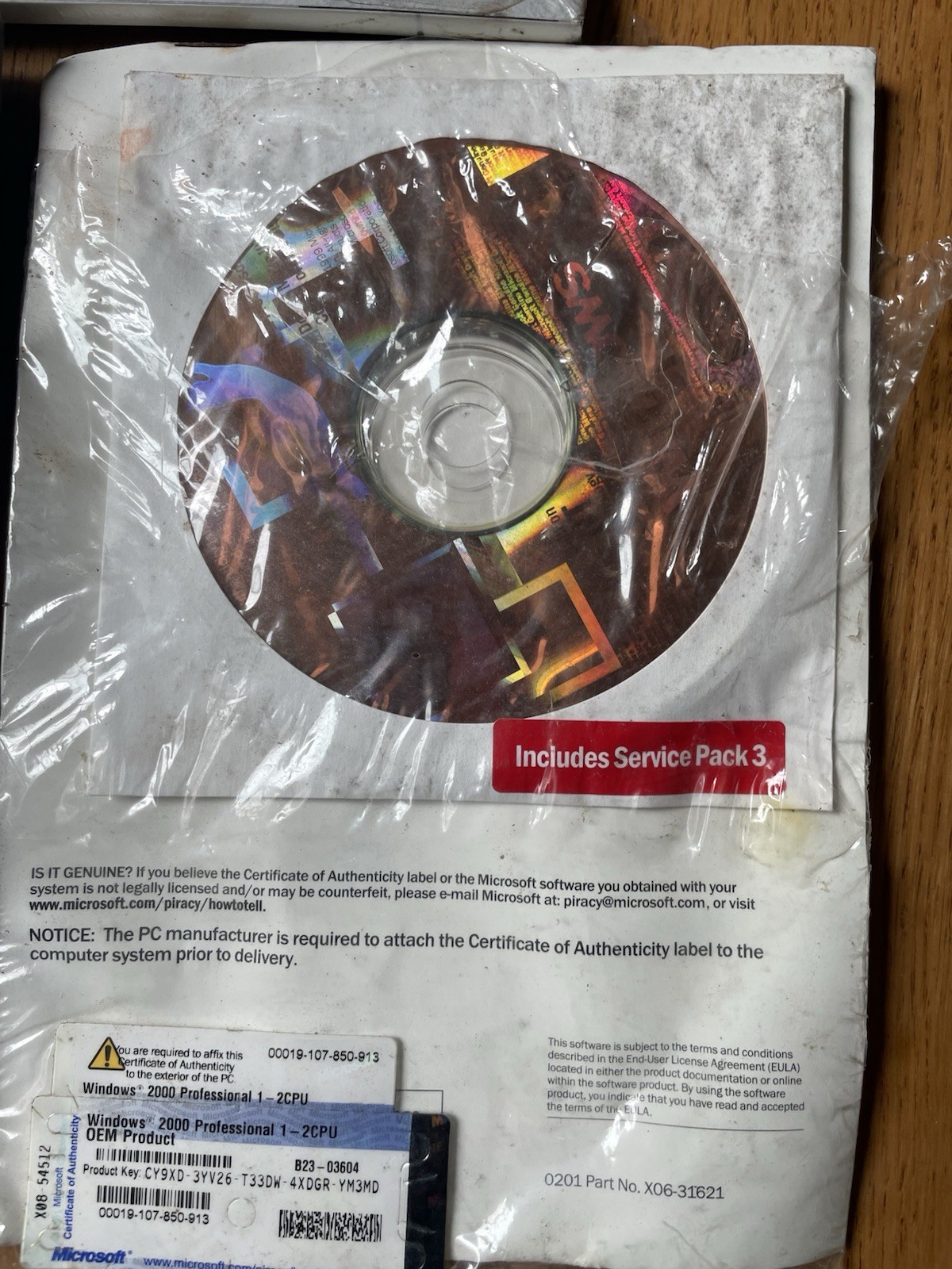 Factory Sealed Microsoft Windows 98 Windows NT PC CD-ROM Vintage Dell Windows