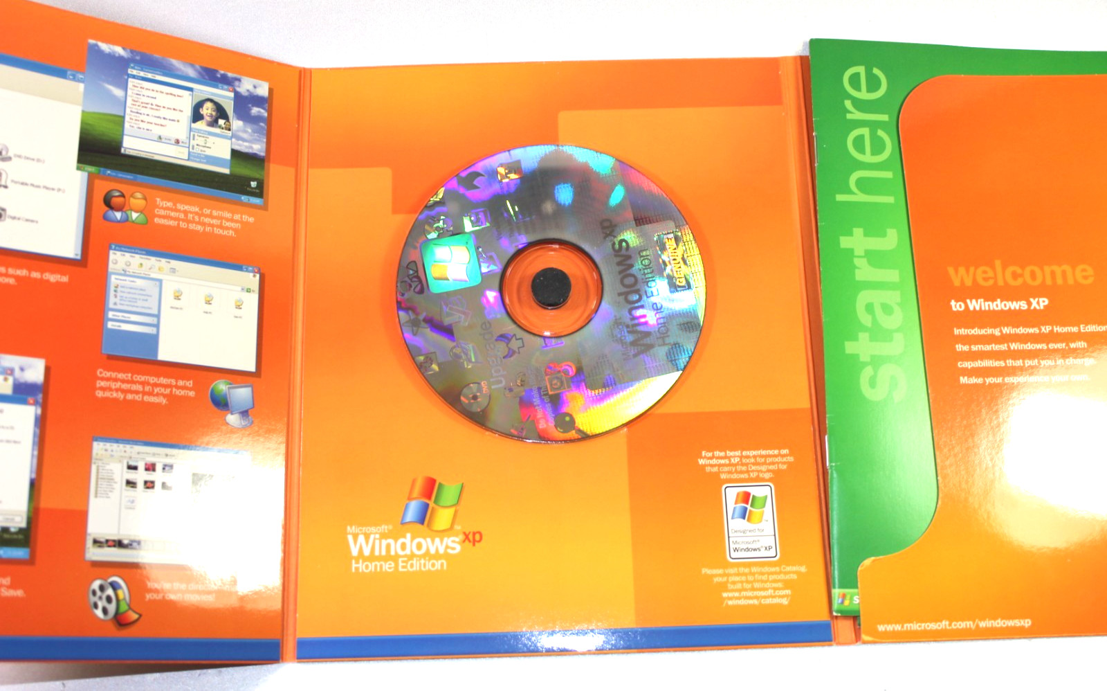 WINDOWS XP HOME EDITION UPGRADE 2002 CD OS with Key in Original Package