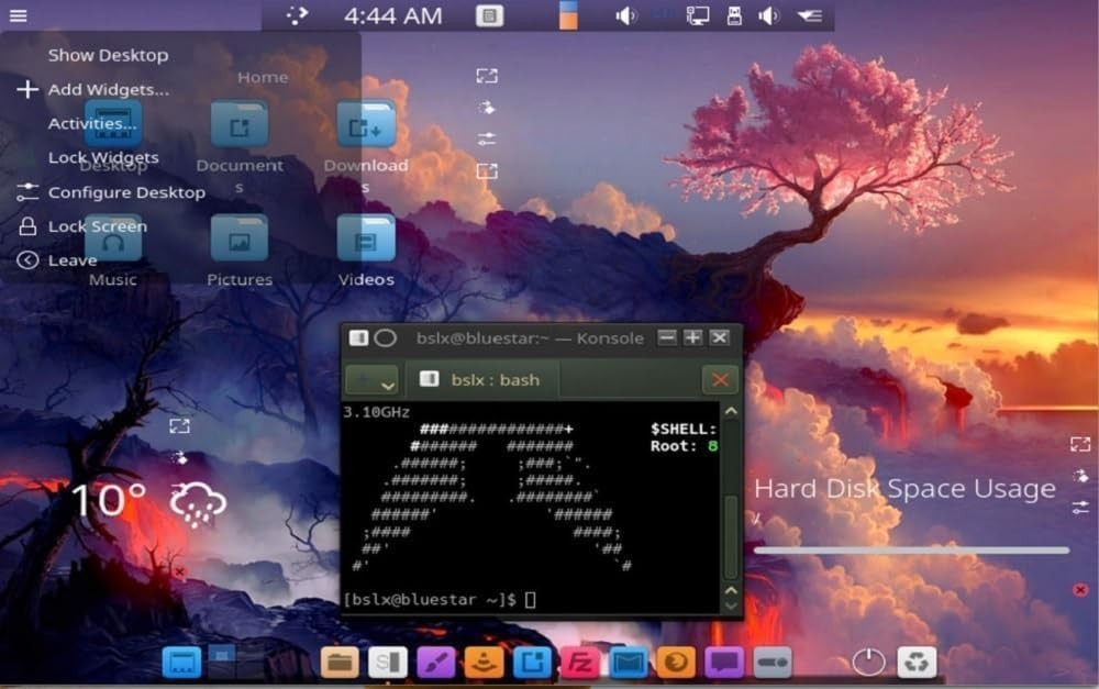 Latest New Release Blue Star BlueStar Linux OS Operating System for PC on DVD