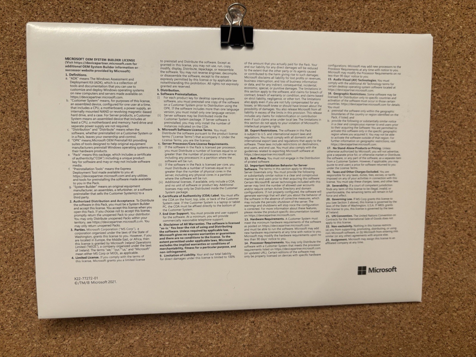 Microsoft Windows 11 Pro 64 Bit