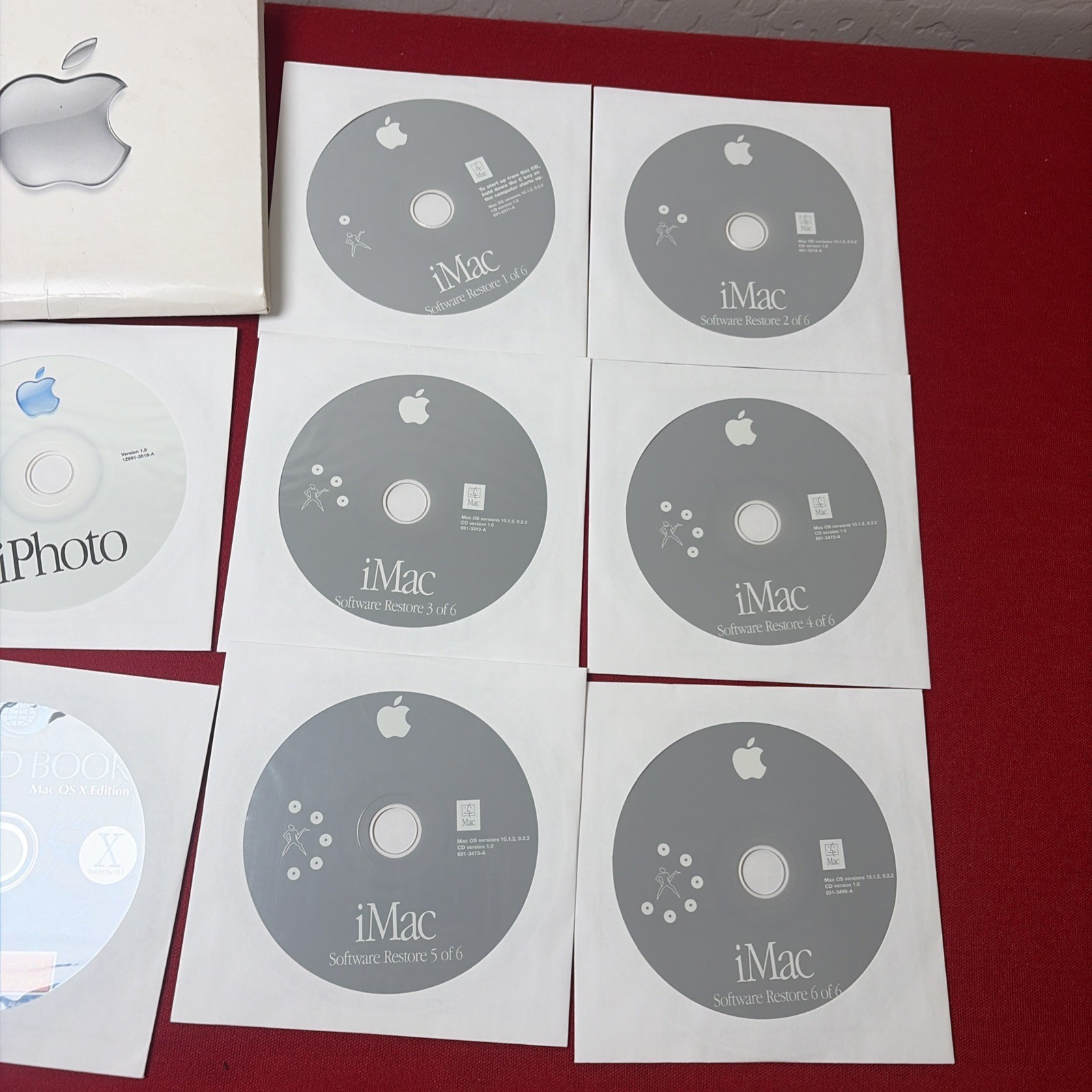 Apple iMac OS 9 Restore Install Applications Games Software Disc Set 12