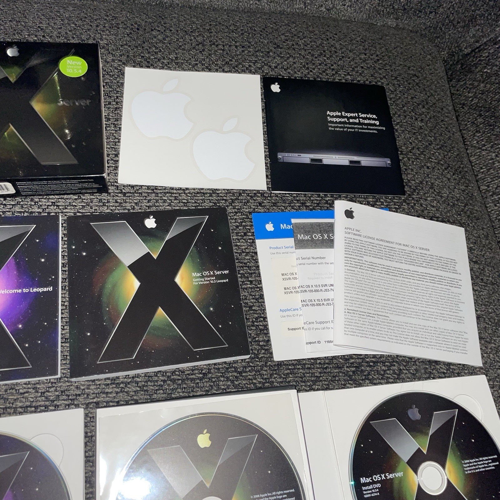 Mac OS X Leopard v10.5.1 Retail Version Install DVD MB427Z/A Sever Purple X