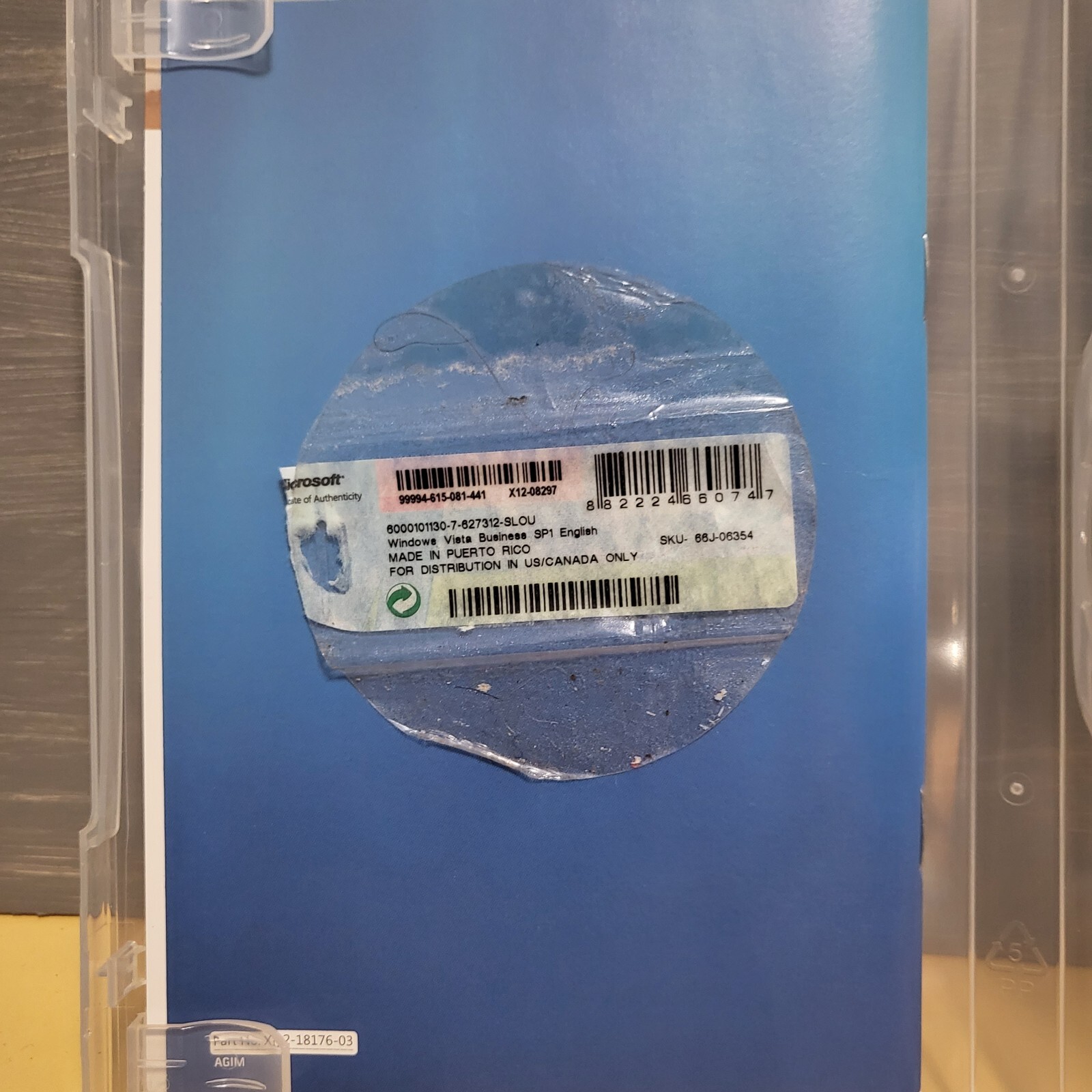Microsoft Windows Vista Business Upgrade _ 66J-00003 _ 32-Bit Only