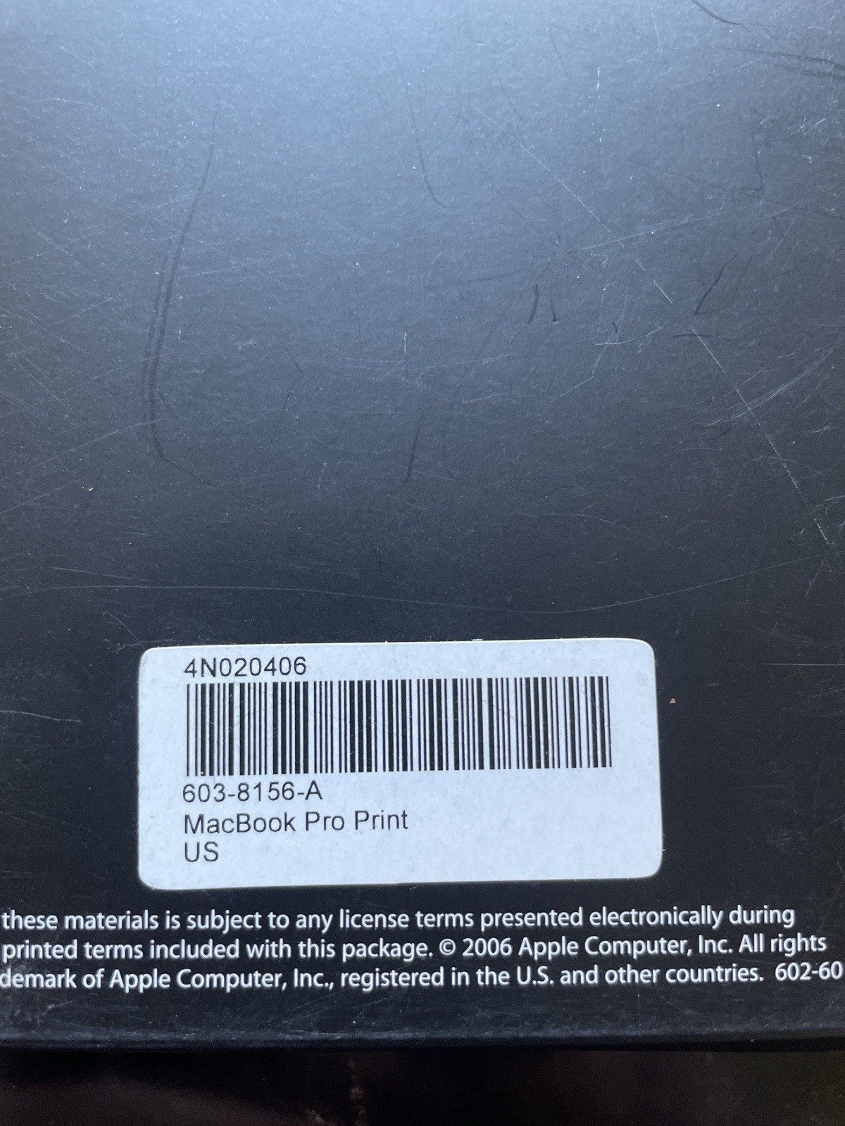 Apple MacBook Pro Mac OS X 10.4 Tiger Install Discs Manuals OEM 603-8156-A