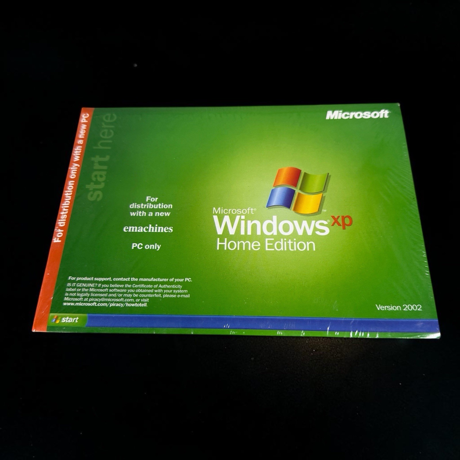 Windows XP Home Edition Version 2002 „For Distribution With New PC”