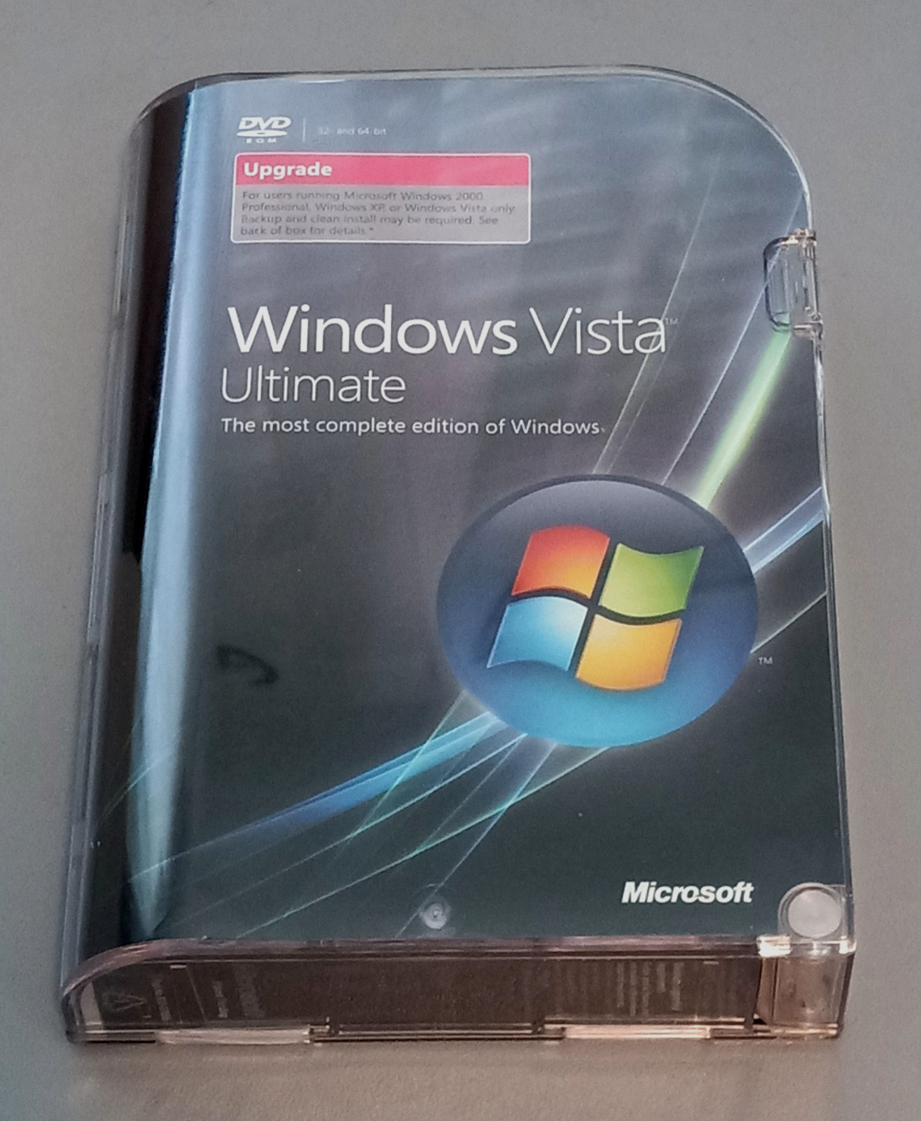 MS Windows Vista Ultimate Upgrade 32 & 64 Bit Genuine 2-Discs with Key